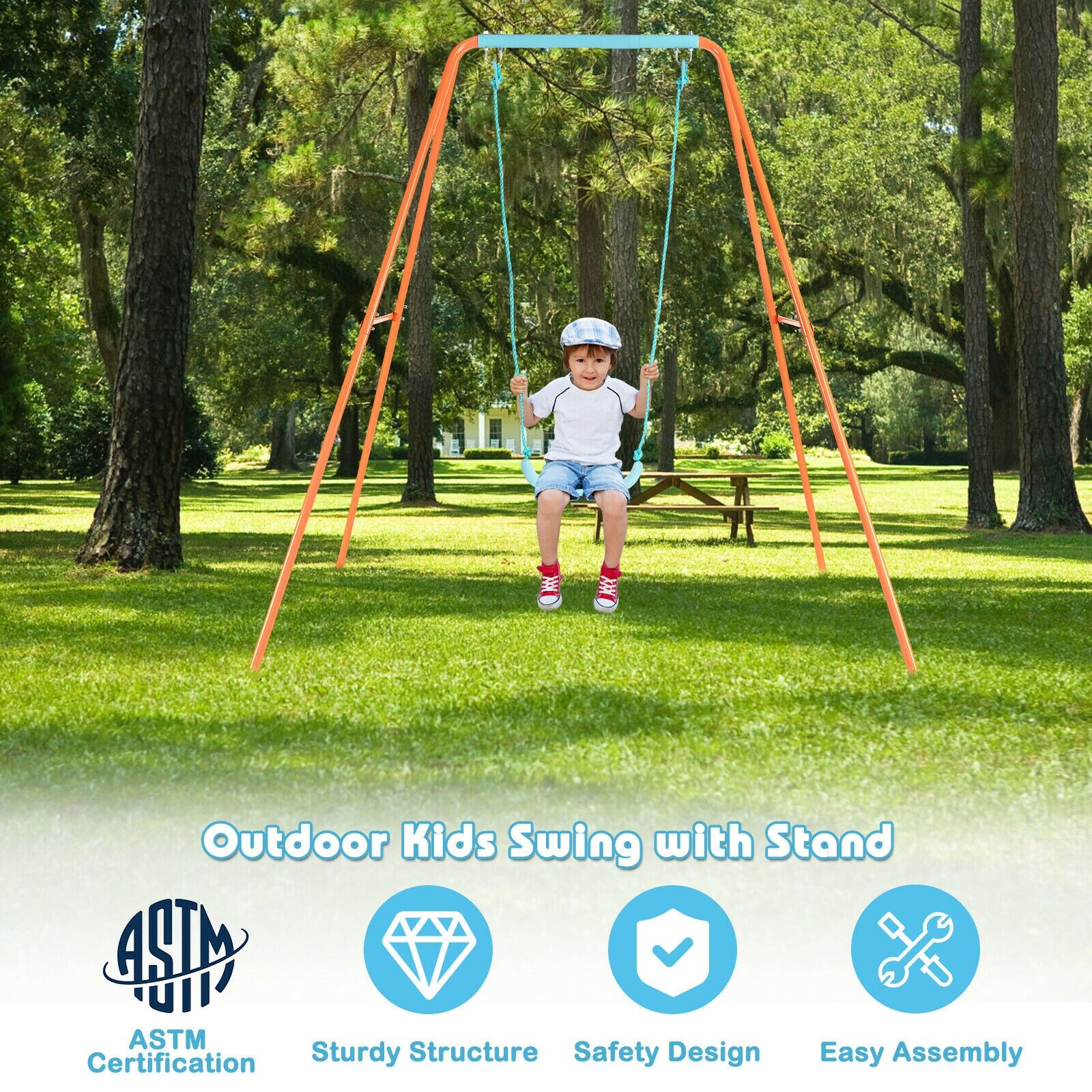 Slickblue D-CO-RO279723YT Playset-Swings - View #5
