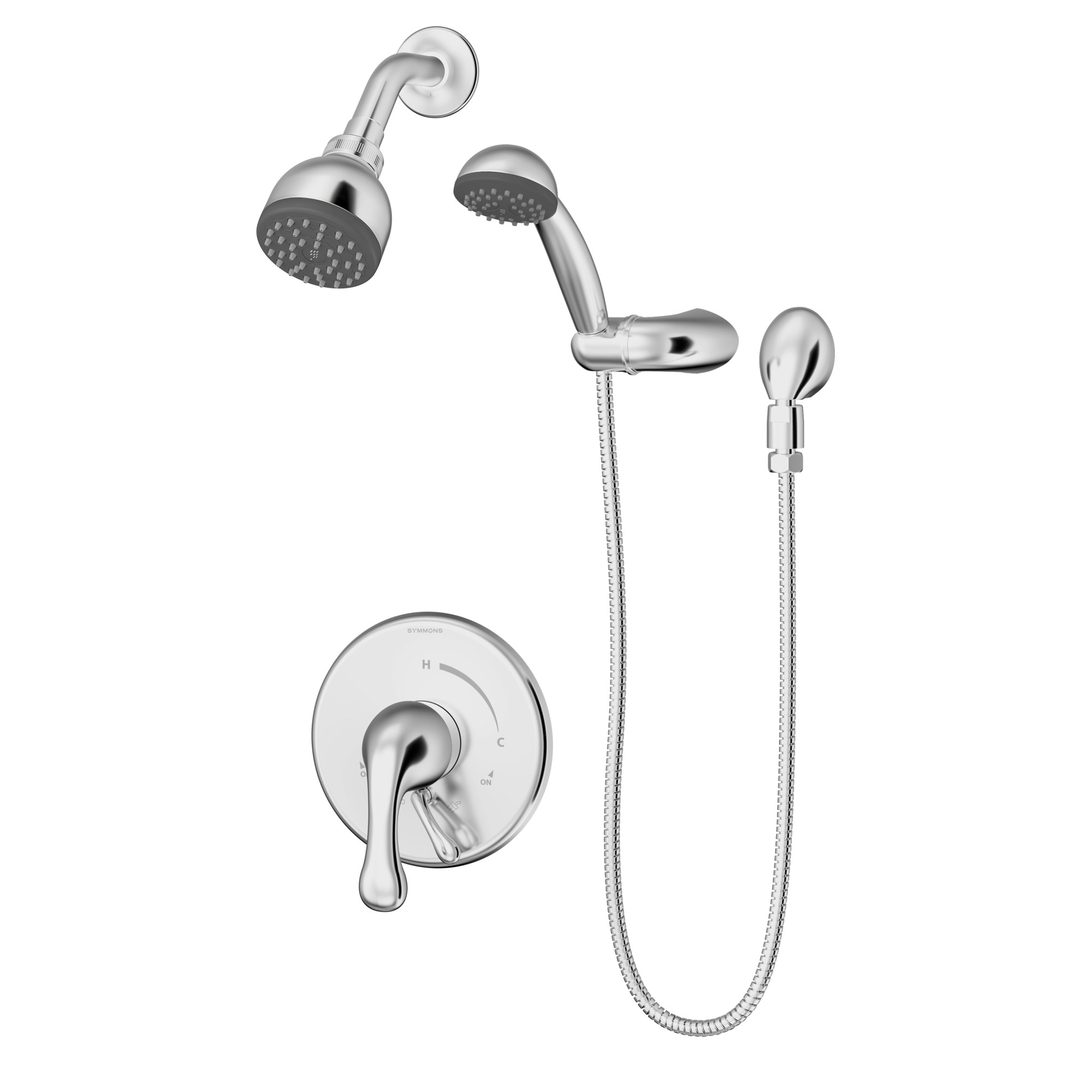 Symmons S660815TRM Unity Polished Chrome 1-handle Single Function Round Shower Faucet