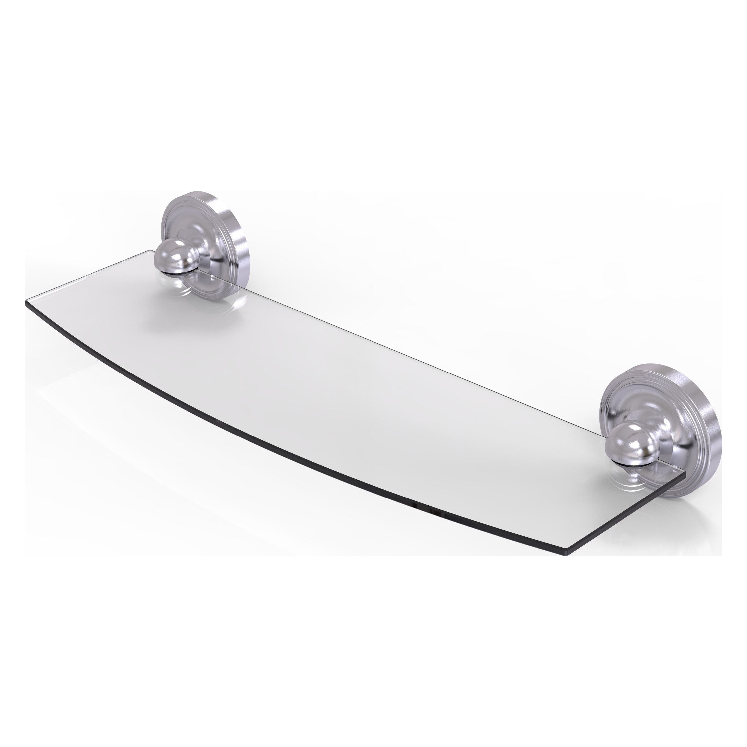 Allied Brass PR-33/18-SCH Prestige Regal Satin Chrome Wall mount Bathroom Shelf ( 18-in x 3-in x 5-in )