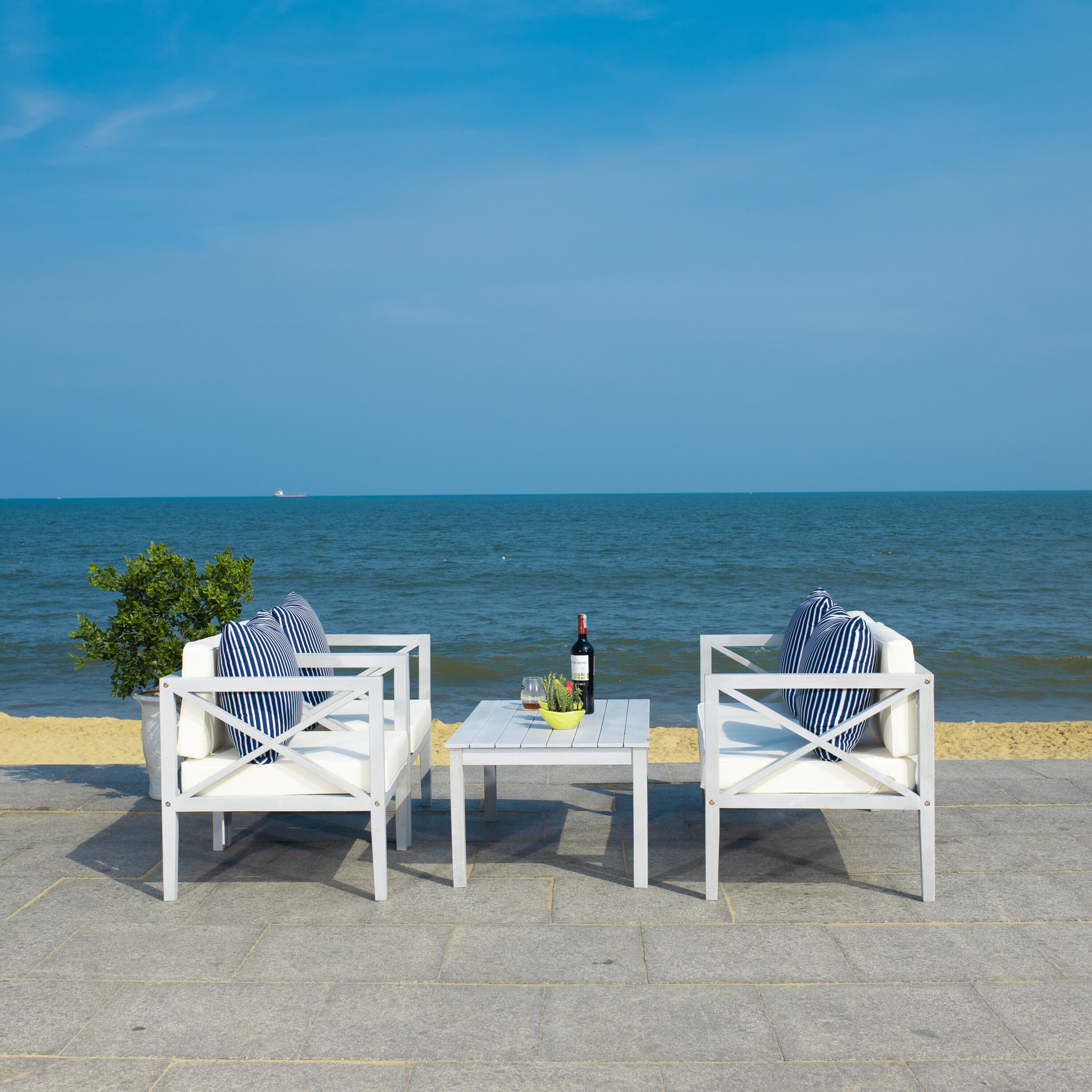 Safavieh PAT7031H Patio-Conversation-Sets - View #7