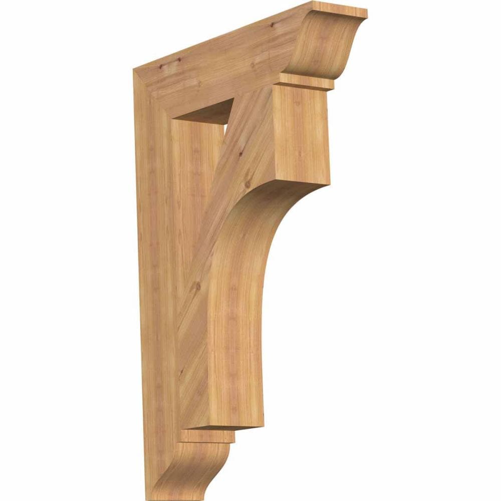 Ekena Millwork BKT06X26X38WTL01SWR Westlake traditional smooth 5-1/2-in x 26-in x 38-in Western red cedar Brown Wood Standard bracket
