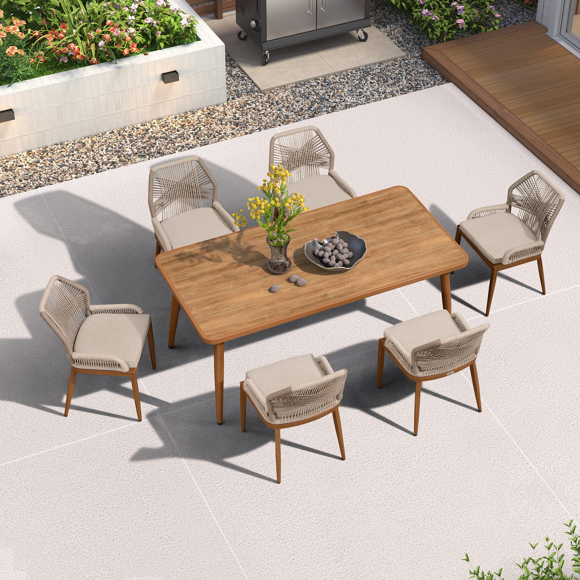 PURPLE LEAF LS06-DS07-SKS-180-1 Patio-Dining-Sets - View #9