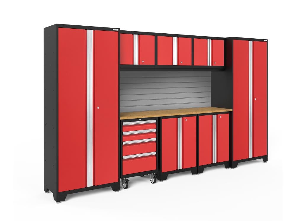 Newage Products 8 Cabinets Steel Garage