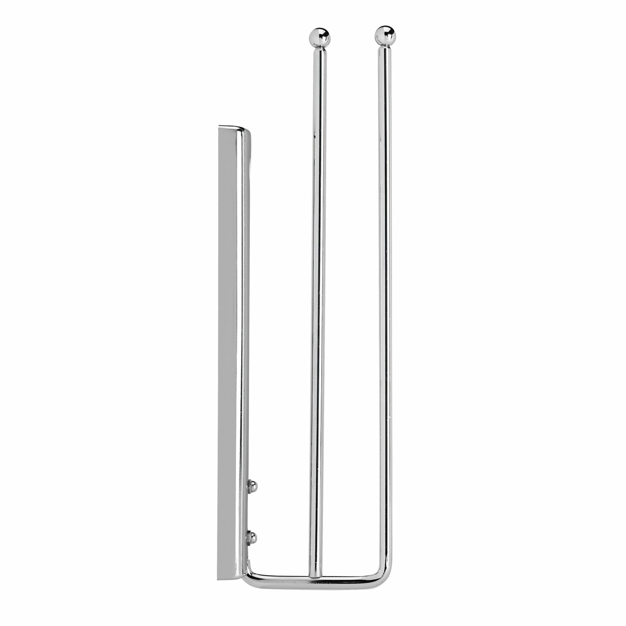 Chrome Wall Mounted Pull-Out Towel Bar for Cabinets