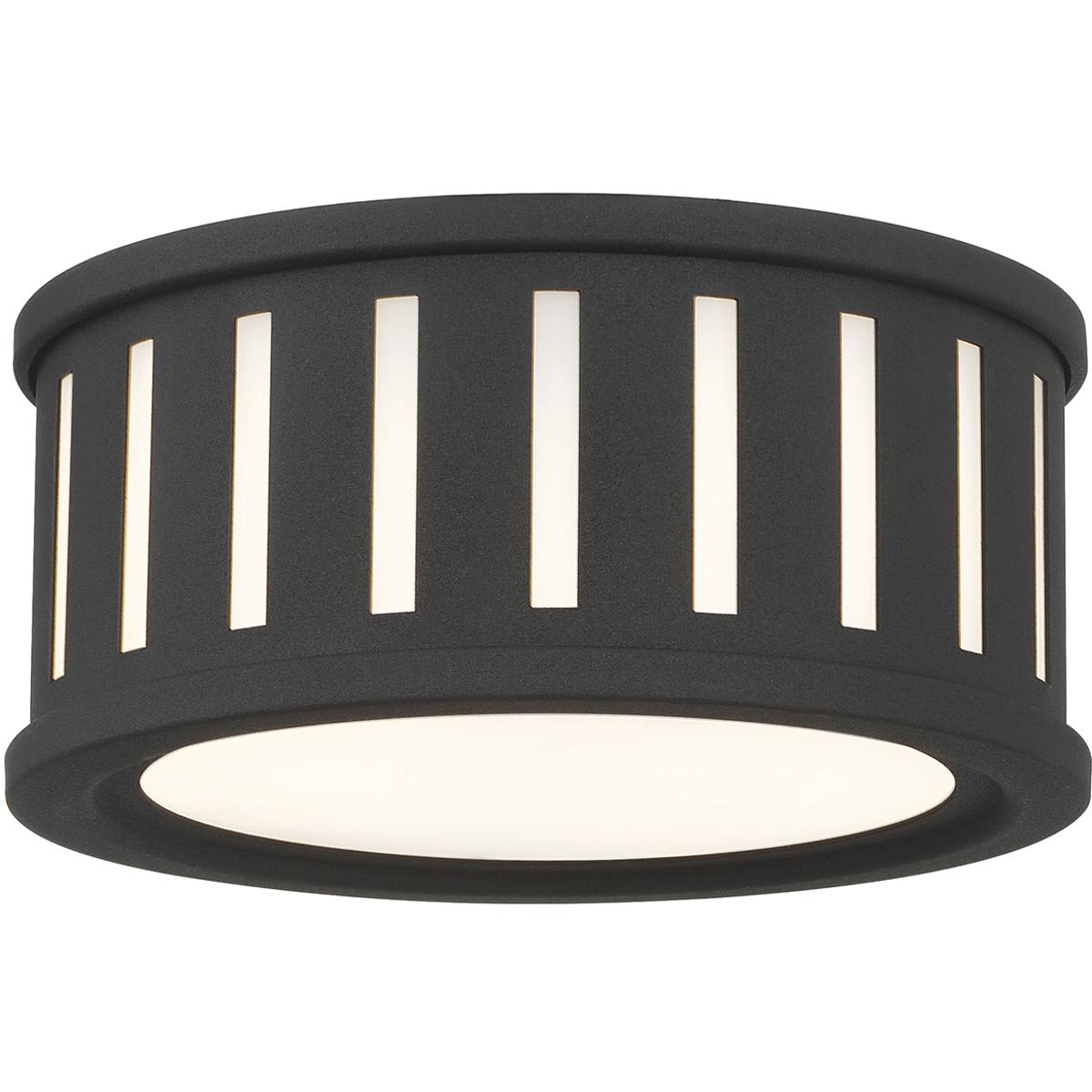 Crystorama  KEN-2200-BF Kendal 2 Light 95 inch Black Forged Flush Ceiling Light