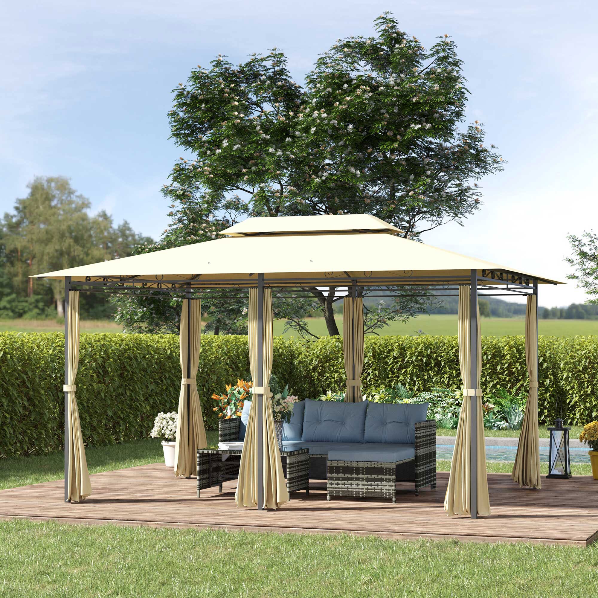 Forclover CFC-168751 Wood-Resin-Gazebos - View #2