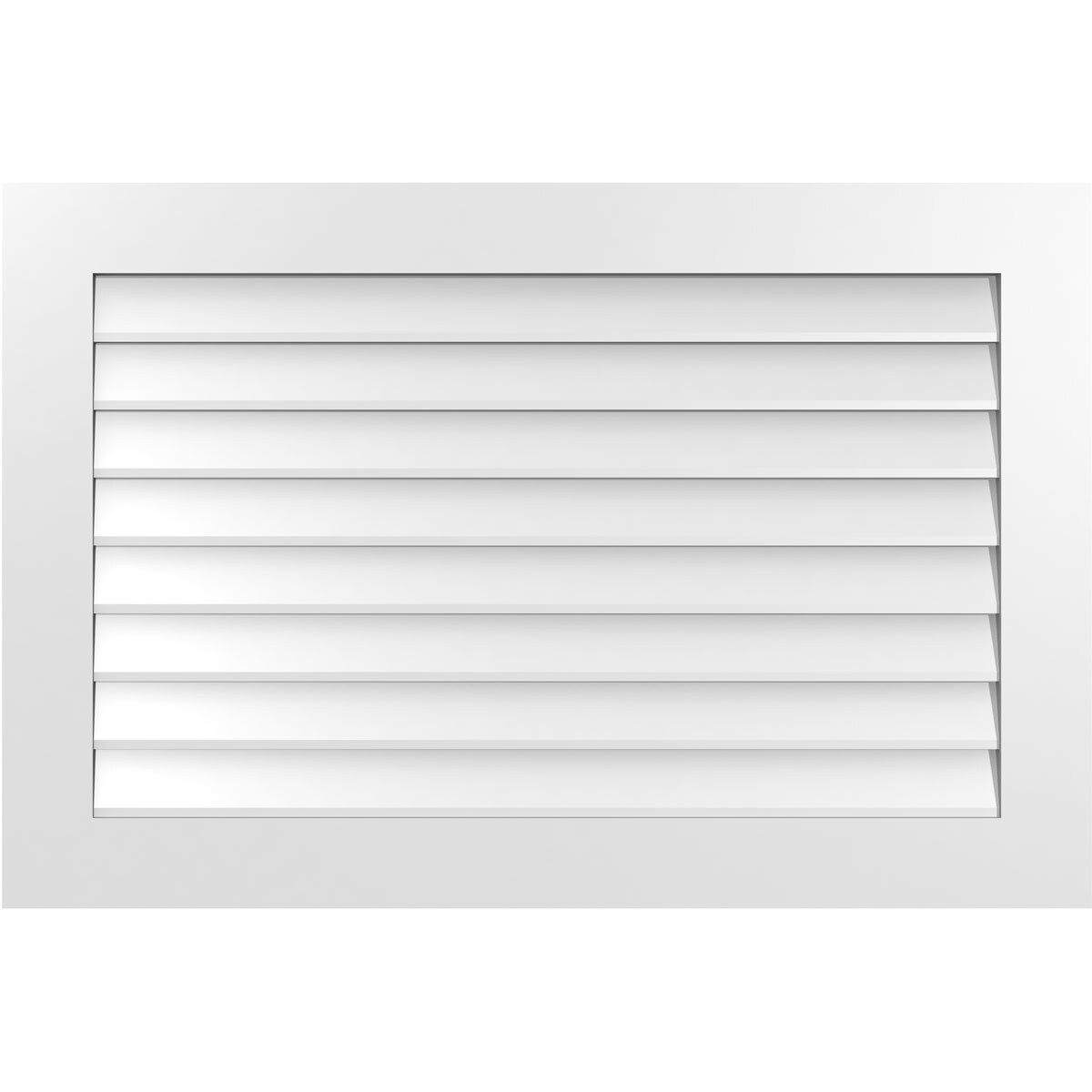 Ekena Millwork GVPVE42X2801SN 42-Inches x 28-Inches Off-white Rectangle PVC Gable Louver Vent