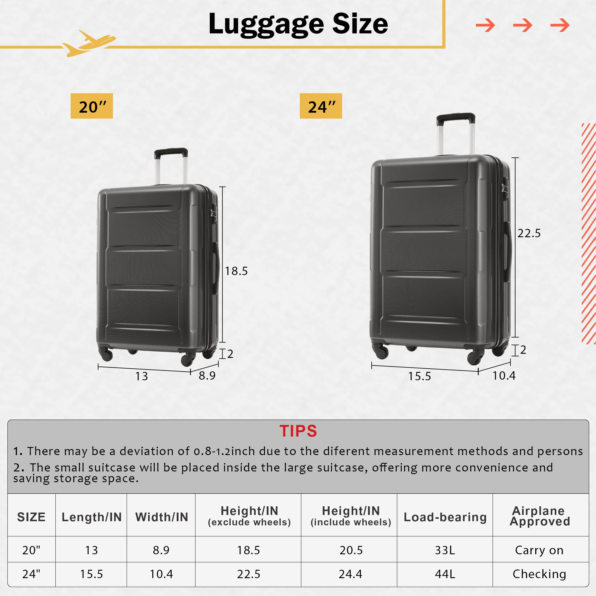 SINOFURN SYD9300004GD Luggage-And-Luggage-Sets - View #14