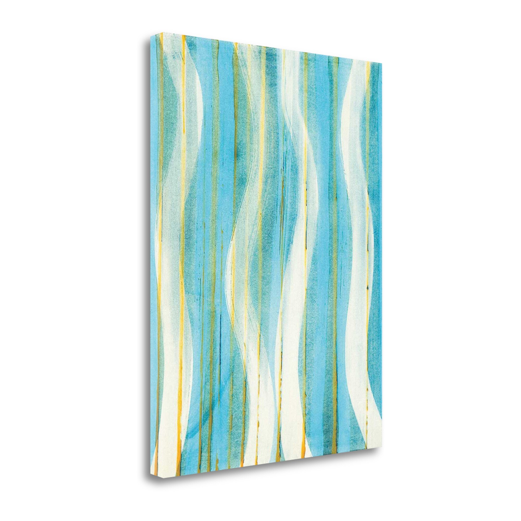 Tangletown Fine Art ICM1012D-2330C Carousing with Lines Ii Allison G Miller 30-in H x 23-in W Abstract Print on Canvas