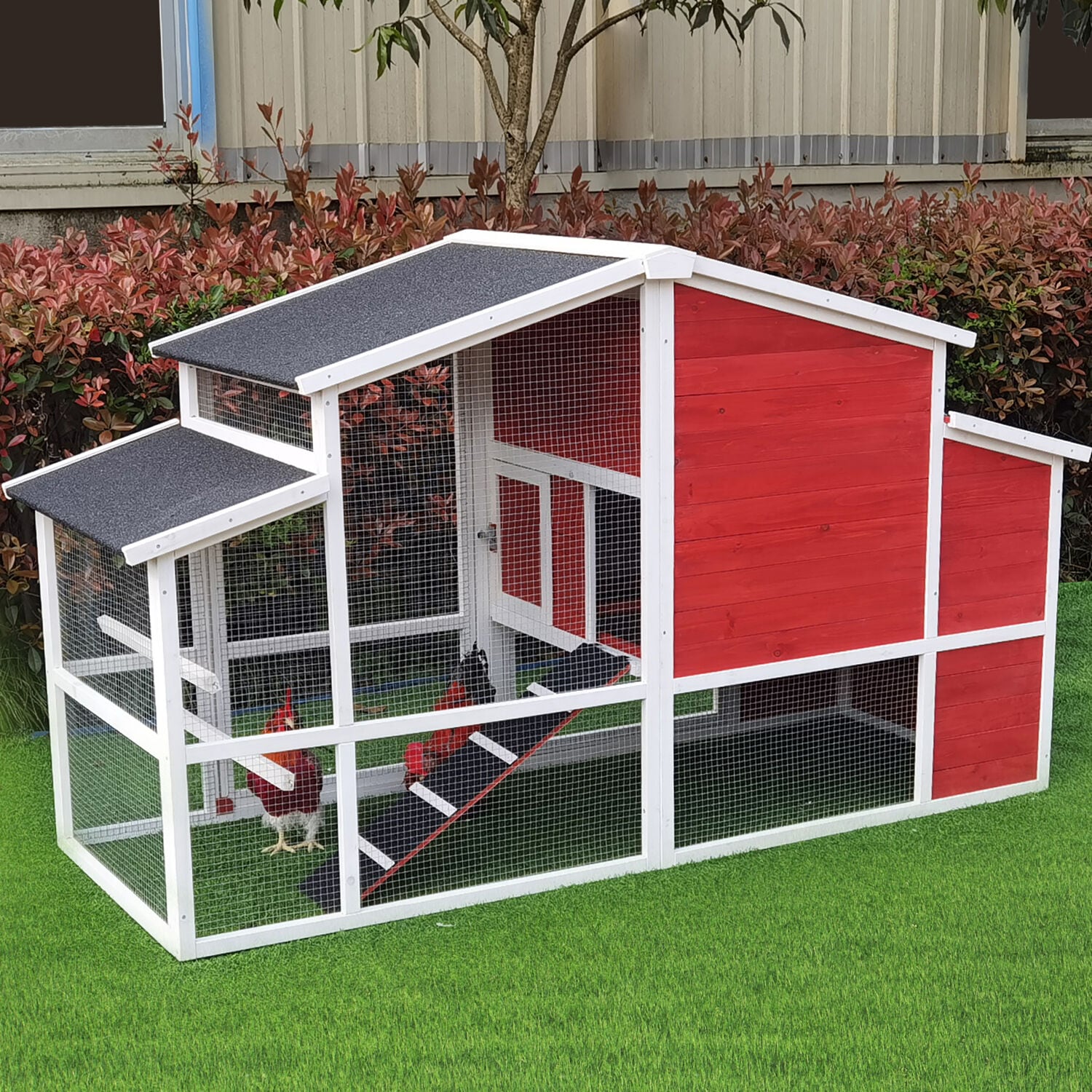 Hanover HANCC0105-RED Chicken-Coops-Rabbit-Hutches - View #12