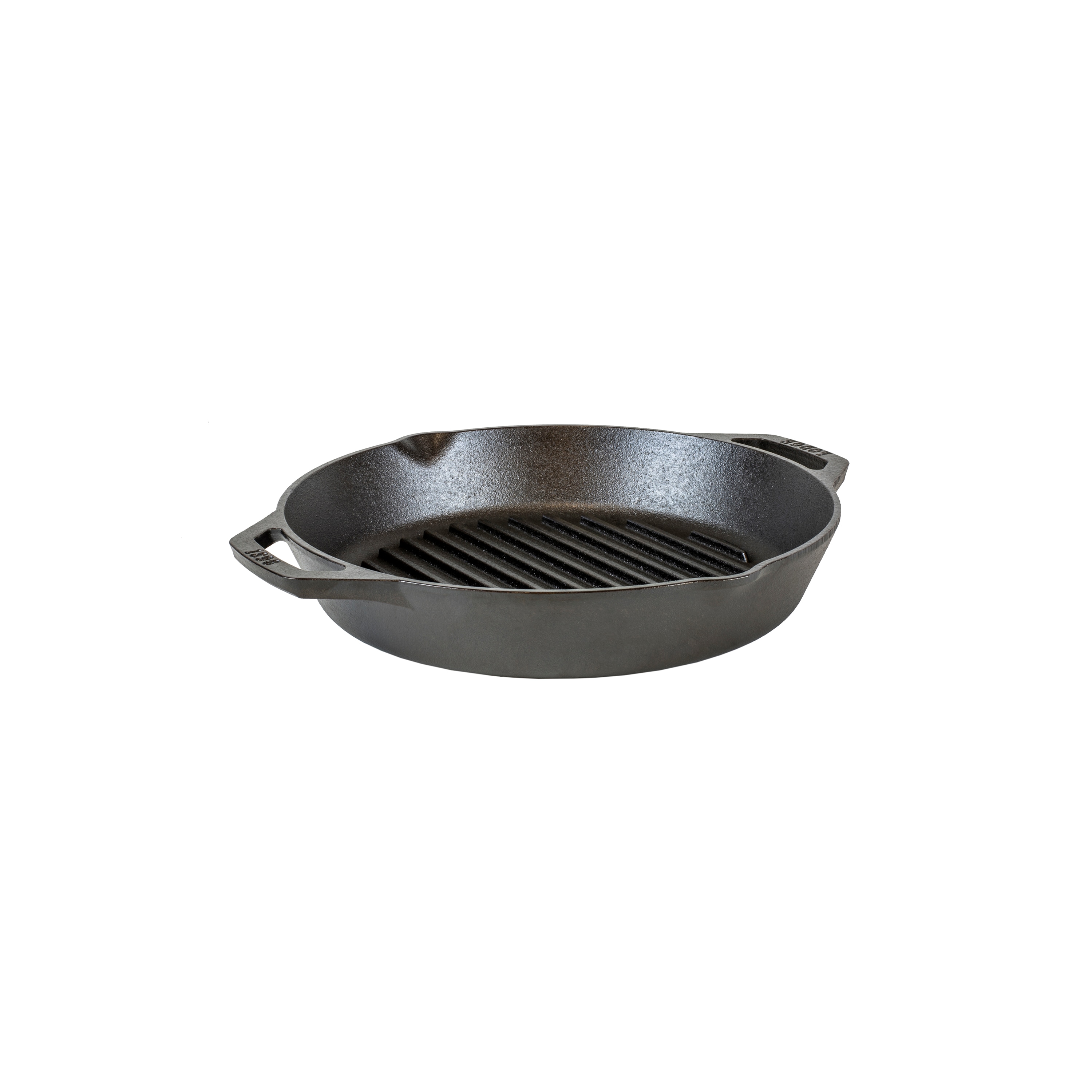 Lodge 12 in. Cast Iron Dual Handle Grill Pan