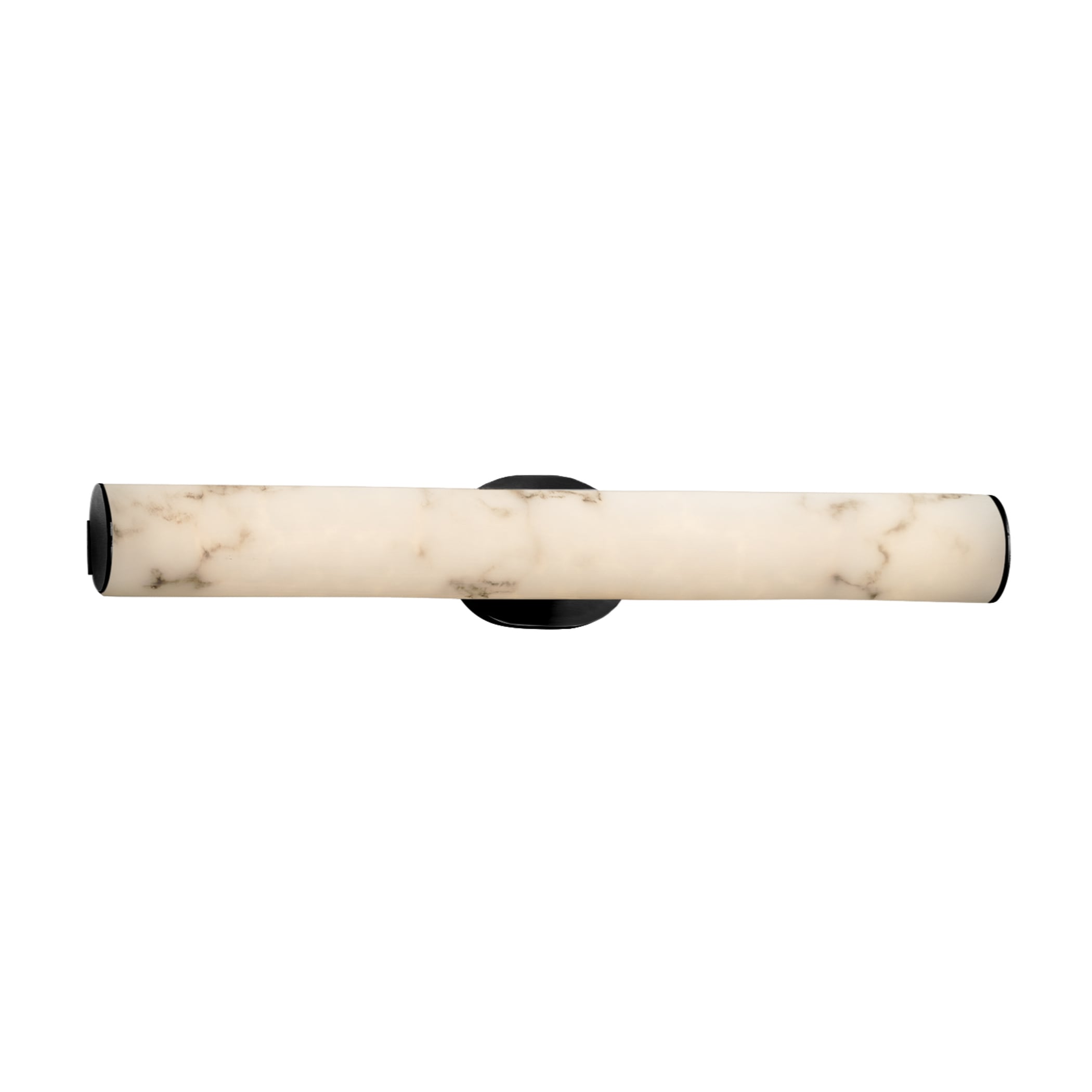 Justice Design Group FAL-8655-MBLK LumenAria 28-in 1-Light Matte Black LED Transitional Vanity Light