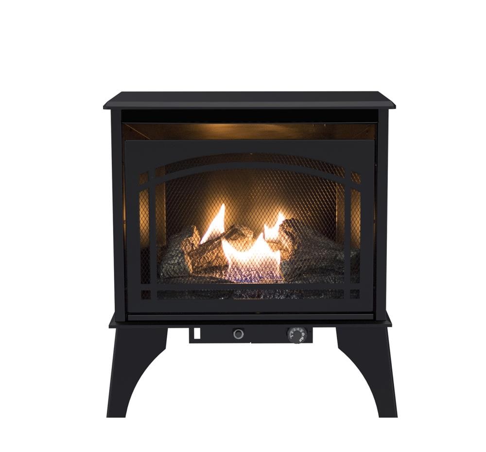 Pleasant Hearth 700-sq ft Dual-Burner Vent-free Freestanding Natural and  Liquid Propane Gas Stove in the Gas Stoves department at