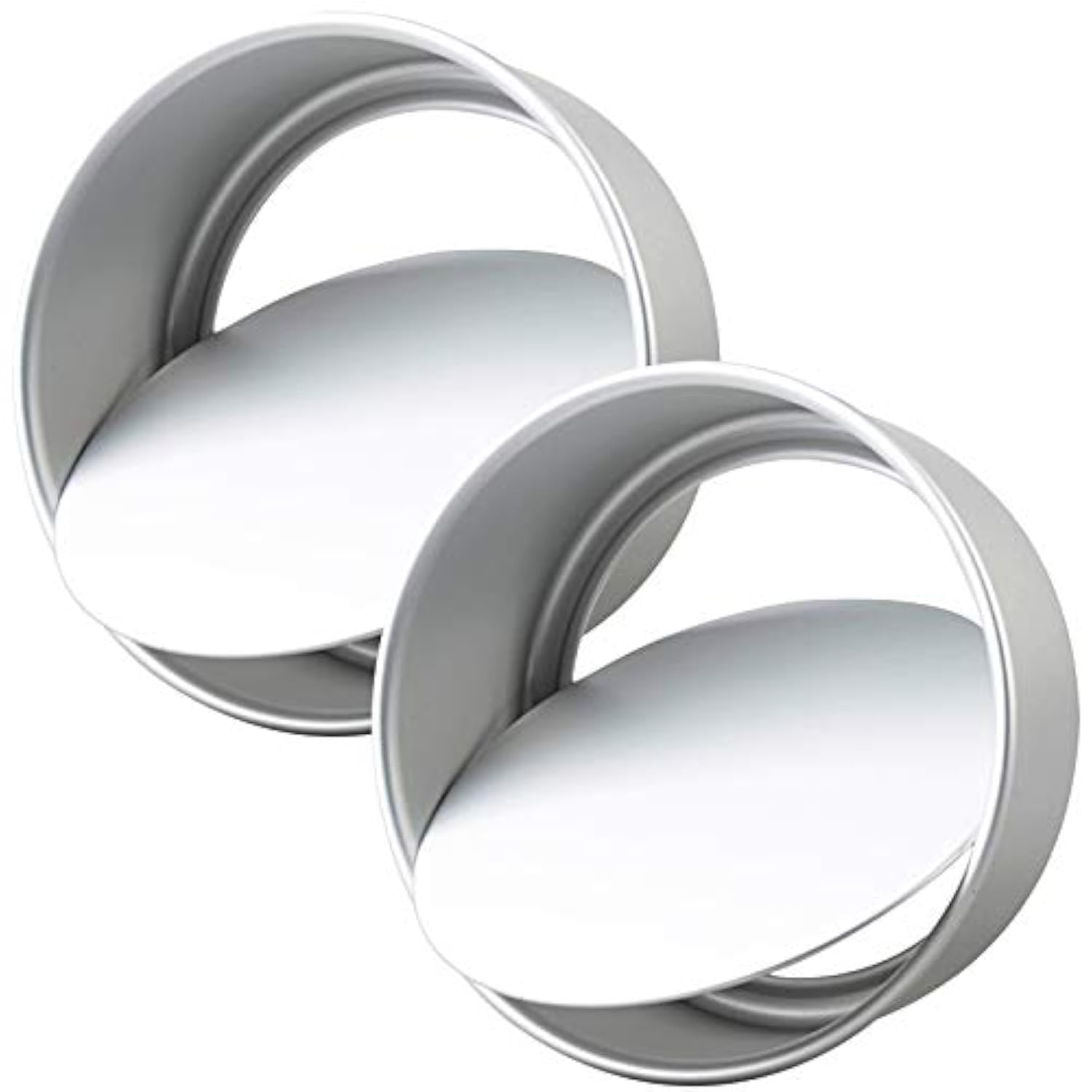 Aoibox  9 in Hard Anodized Aluminum Round Deep Cake Pan with Removable Bottom 3 in Deep Hand Wash 2 Pack