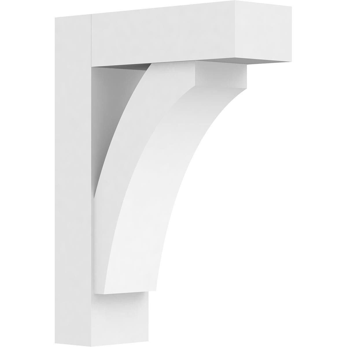 Ekena Millwork BKTP05X16X22THR05 Standard ThortonGrade 5-in x 16-in x 22-in Off-white PVC Standard bracket