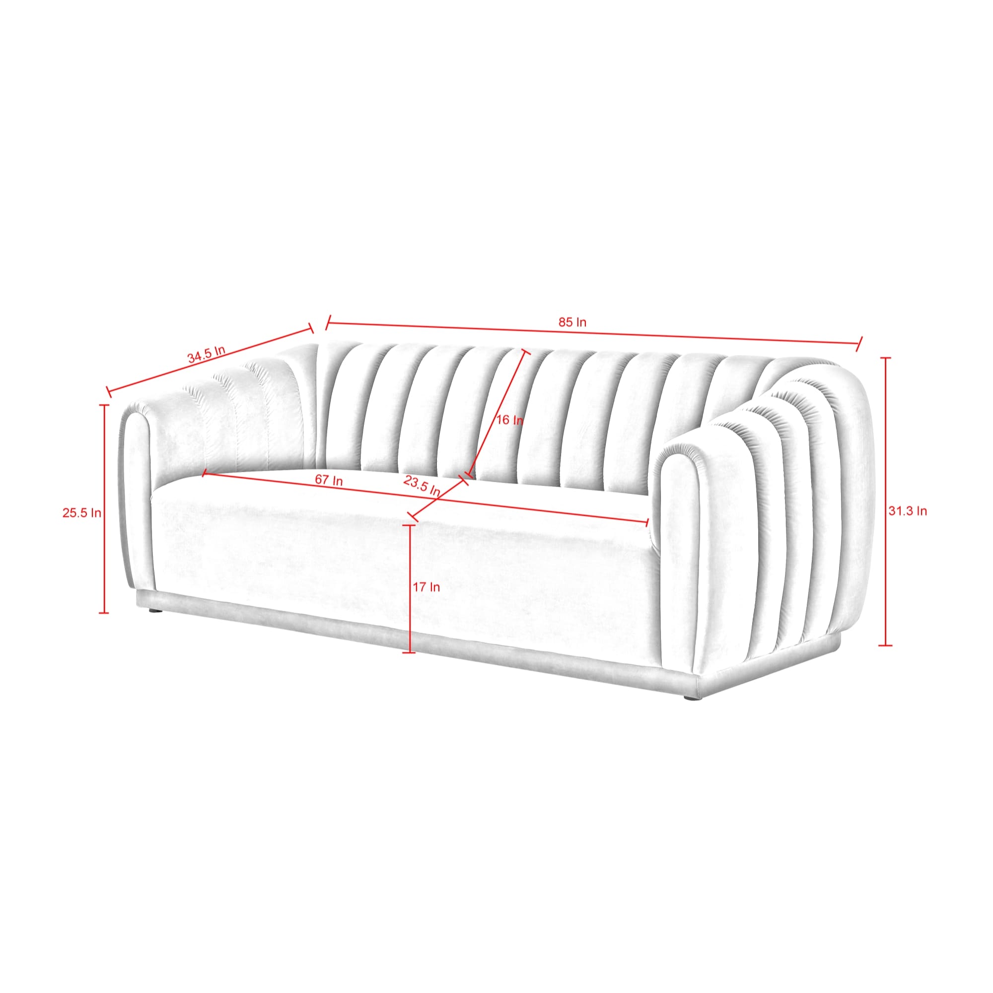 Nicole Miller NSA190-02PL-LS Sofas-Loveseats - View #9