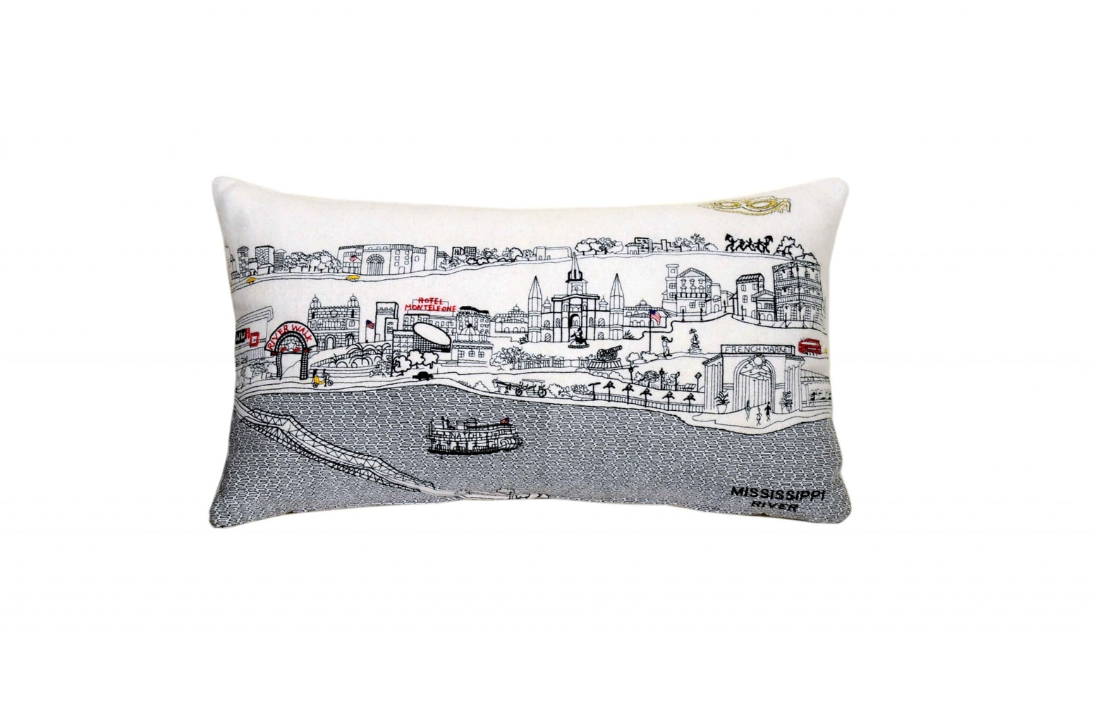 HomeRoots 4000482509 24-in x 14-in Cream Rectangular Indoor Decorative Pillow