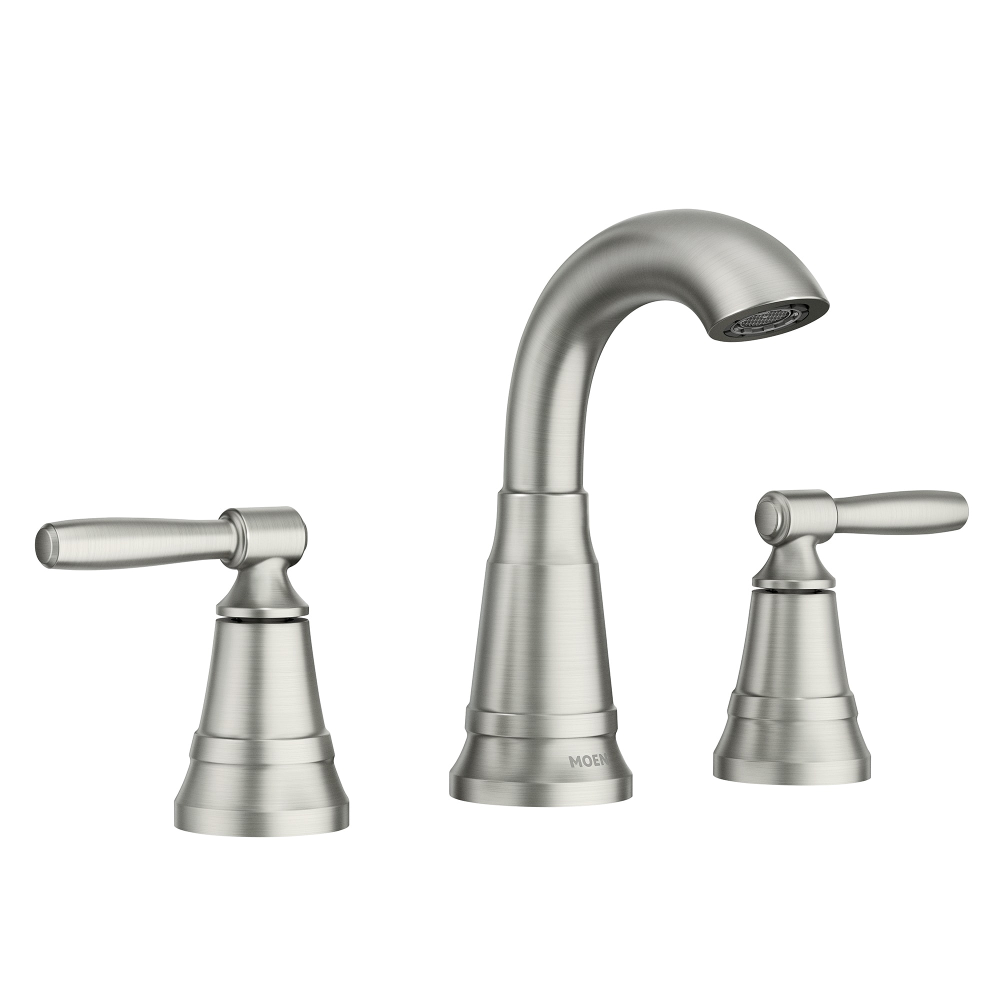 Moen 84971SRN Halle Two-Handle Centerset Bathroom Sink Faucet with Drain Assembly Spot Resist Brushed Nickel 