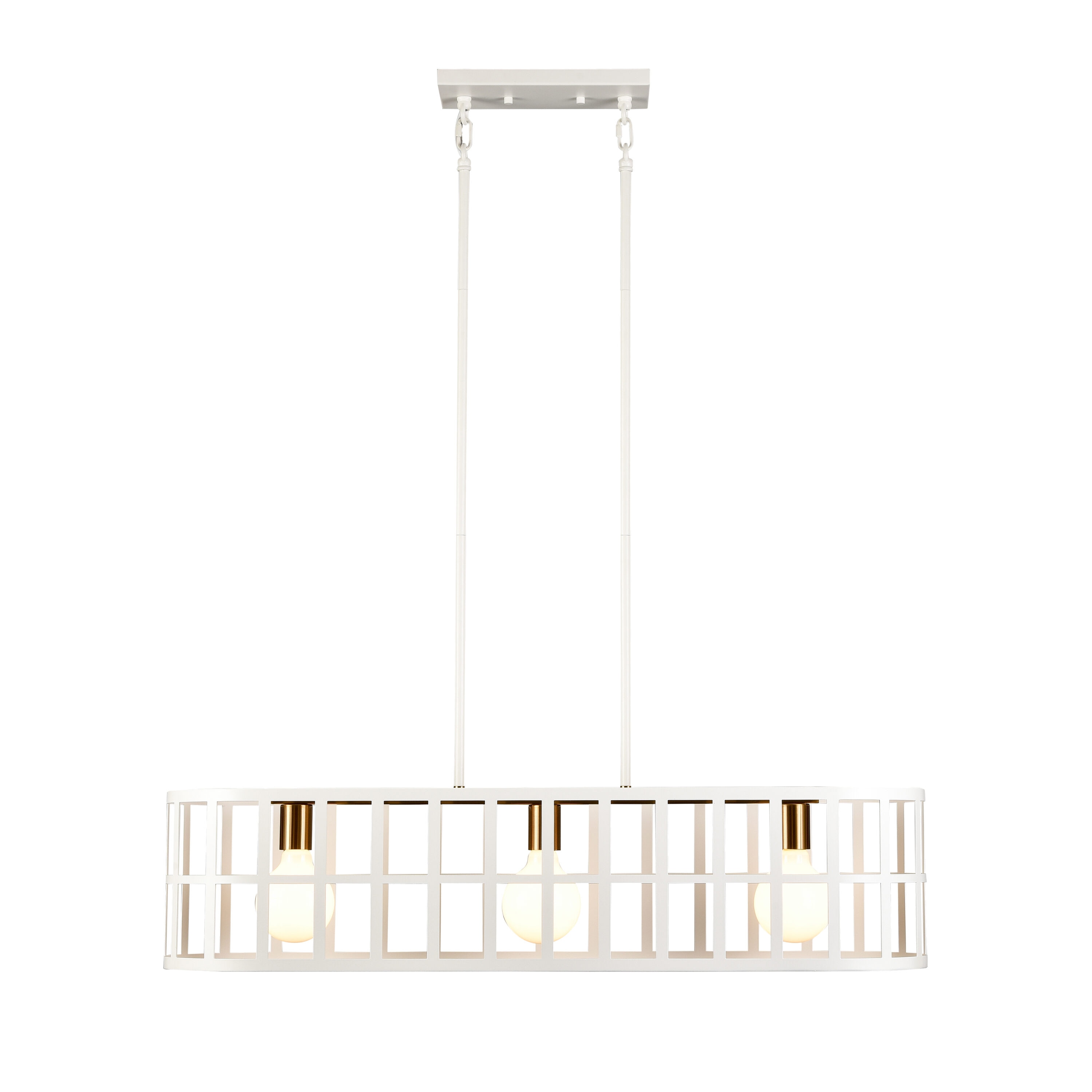 Westmore by ELK Lighting LW-202302010025 Austin Matte White Transitional Dry Rated Chandelier