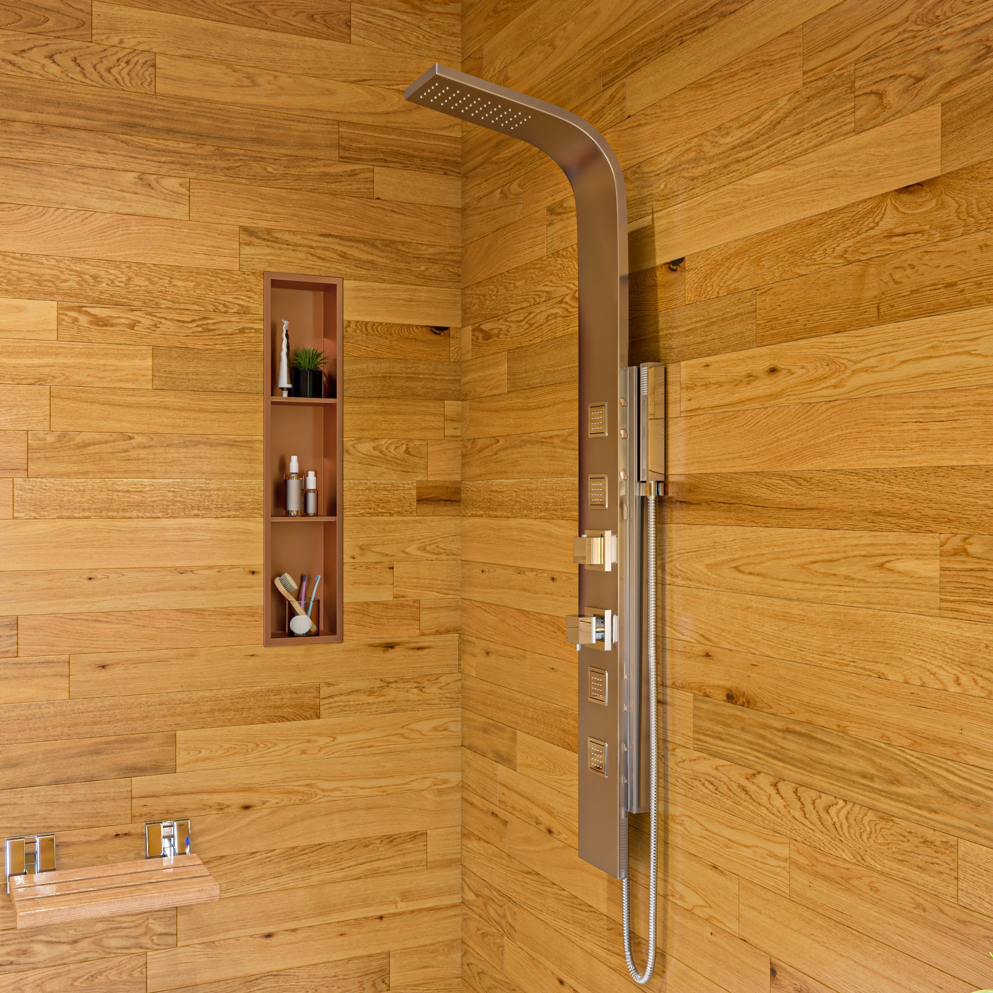 ALFI ABNP0836-BC Bathroom-Shelves - View #2