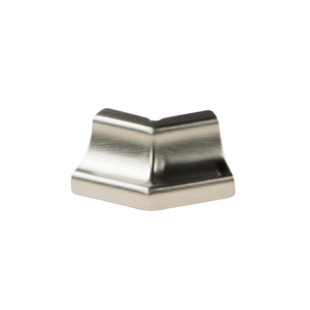 Schluter Systems E135/HKUR10EB Dilex-HKU 1-in W x 1.5-in L Brushed stainless steel Steel Outside corner Tile Edge Trim