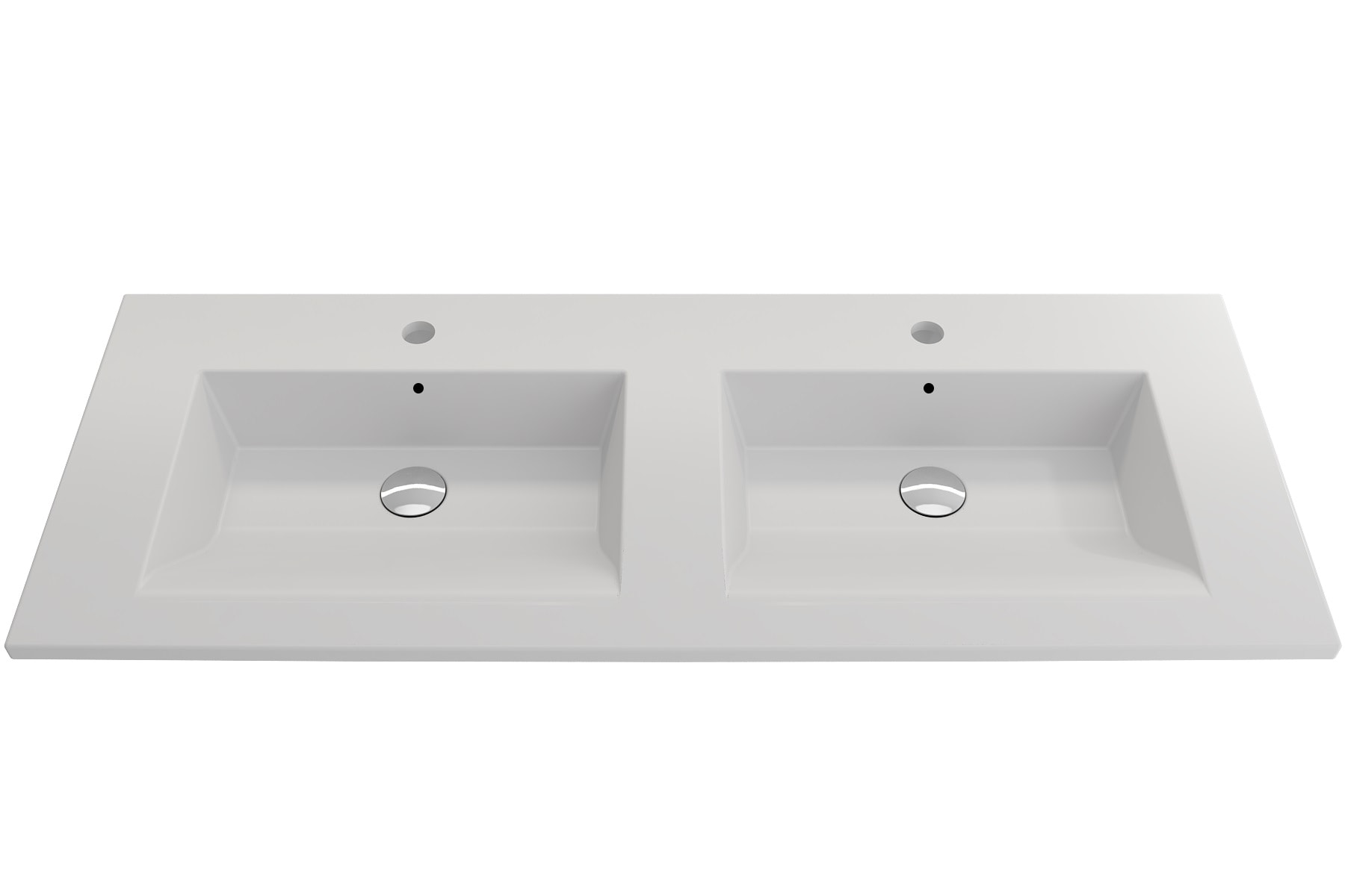 BOCCHI 1111-002-0132 Fire Clay 18.75-in Wall-mount Rectangular Modern Matte White Bathroom Sink
