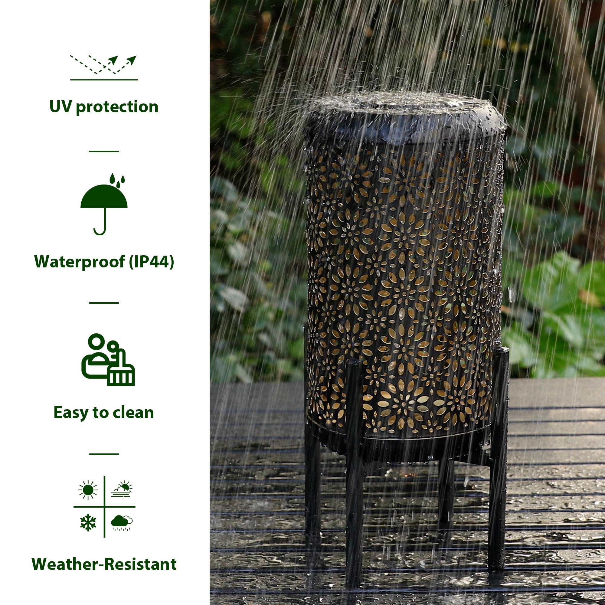 Glitzhome 2023300078 Outdoor-Decorative-Lanterns - View #7