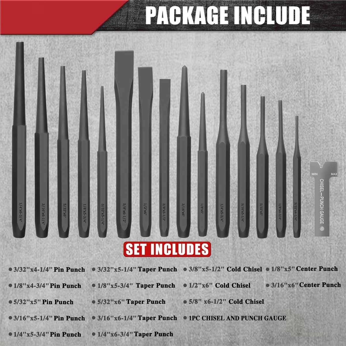 Aoibox LABCS21019 Chisel-Sets - View #3