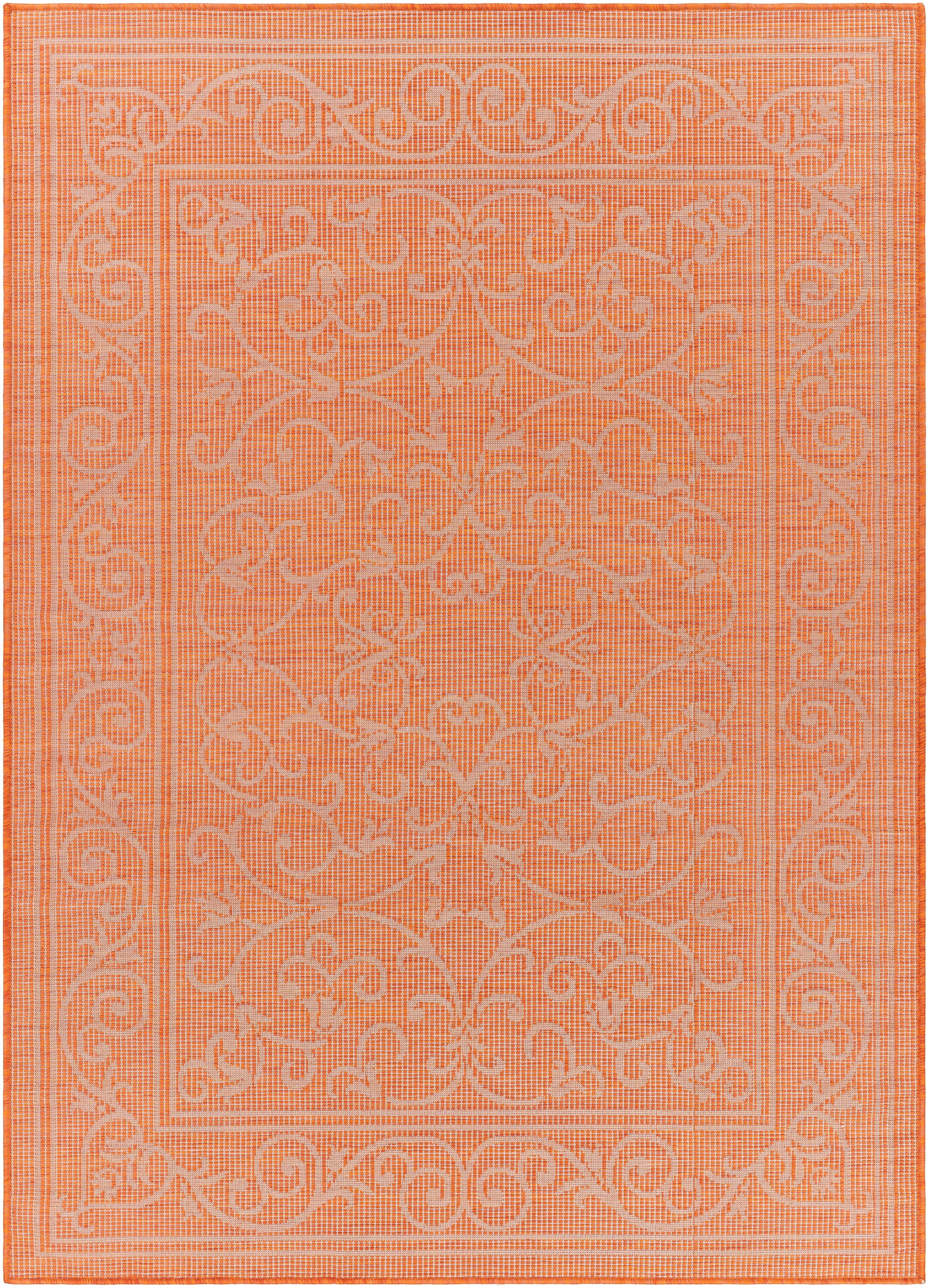 Artistic Weavers PSA2360-679 Pasadena 6 X 9 (ft) Orange Indoor/Outdoor Abstract Oriental Area Rug