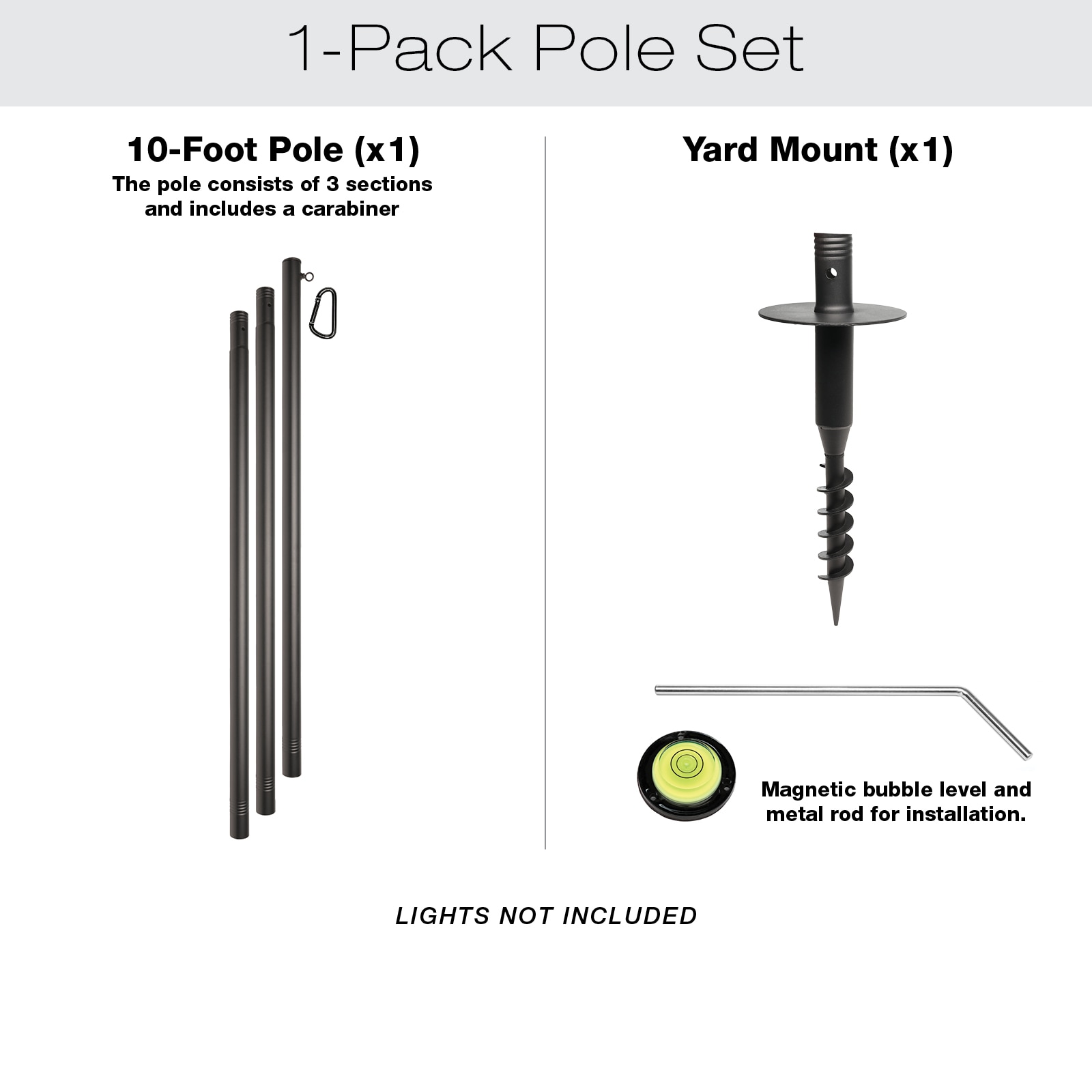 Excello Global Products EGP-LP-V2-1-YD Landscape-Lighting-Stakes - View #2