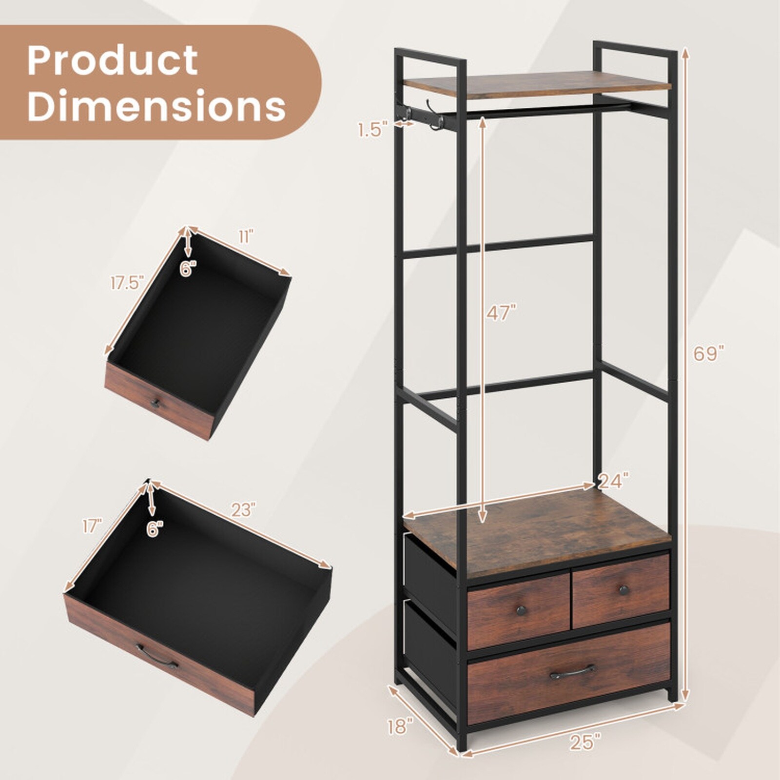 SUGIFT LW108SUGHY3364 Garment-Racks - View #3