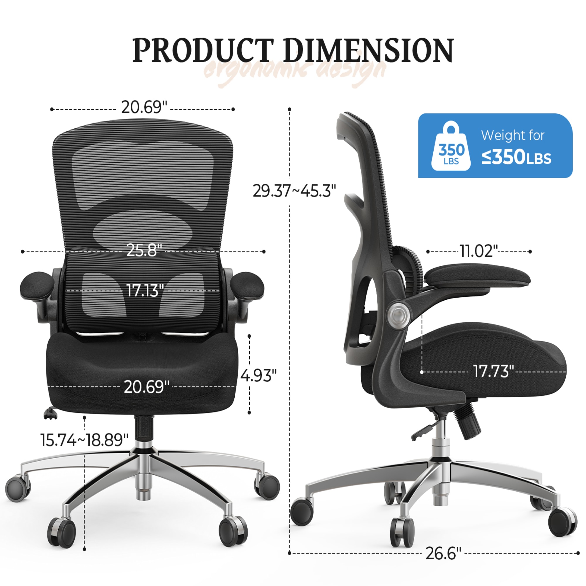 Wooakway OC059-BK Office-Chairs - View #8