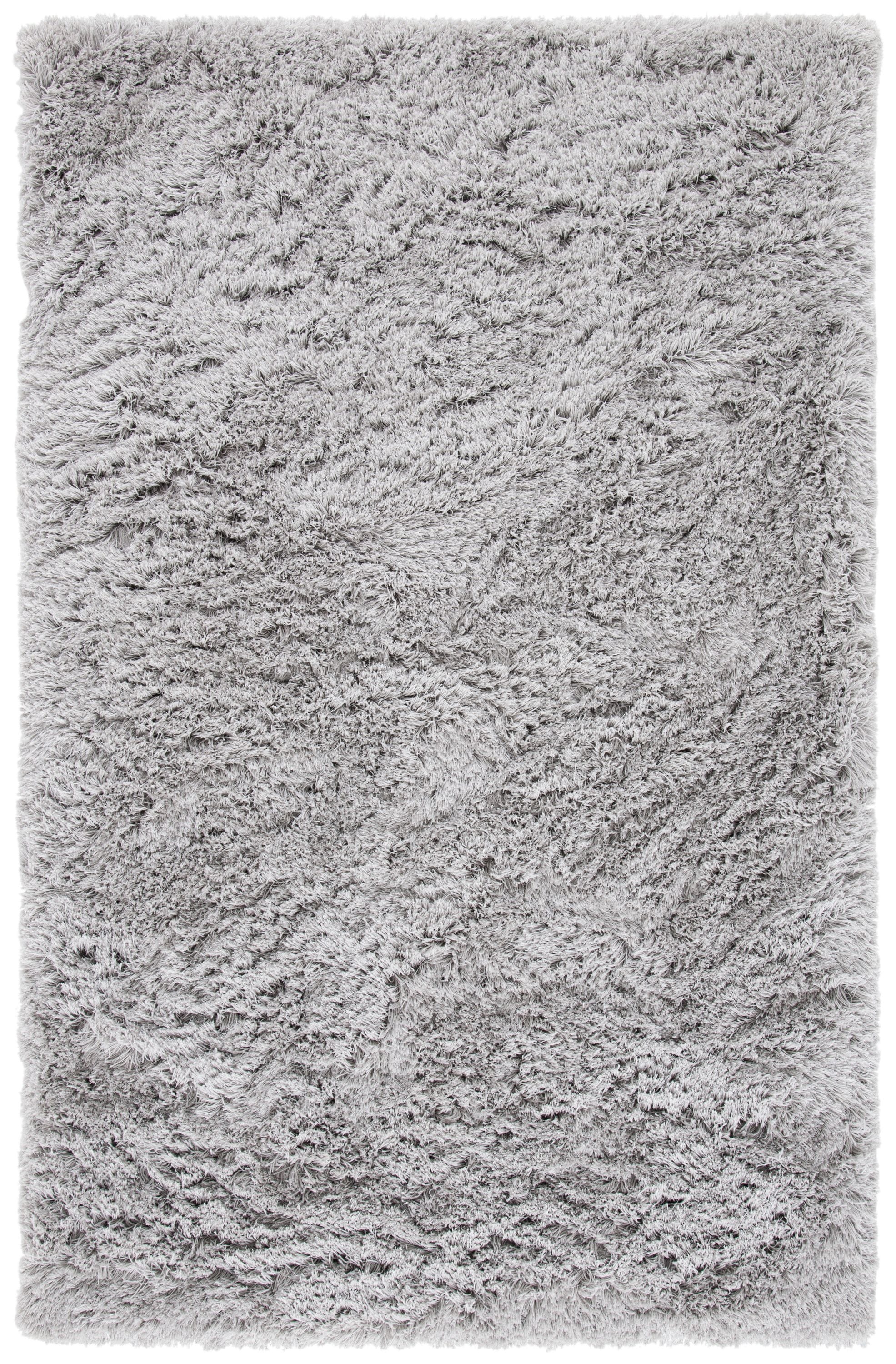 Safavieh OCG120G-5 Ocean Rion Shag 5 x 8 (ft) Tufted Polypropylene Silver Rectangular Indoor Solid Area rug