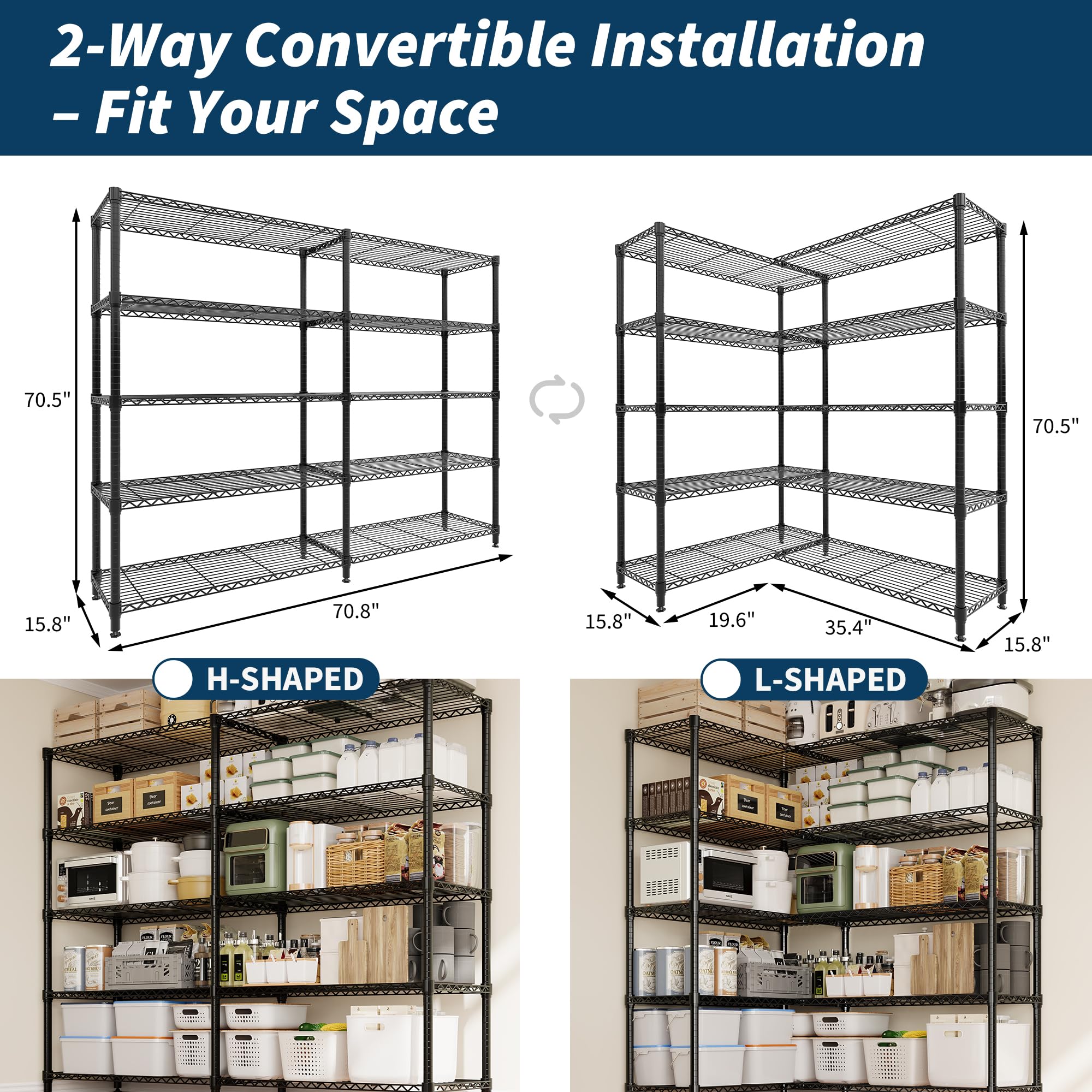 Garvee 6GH-0JK3LA5SD8FG2V Free-Standing-Shelving - View #3