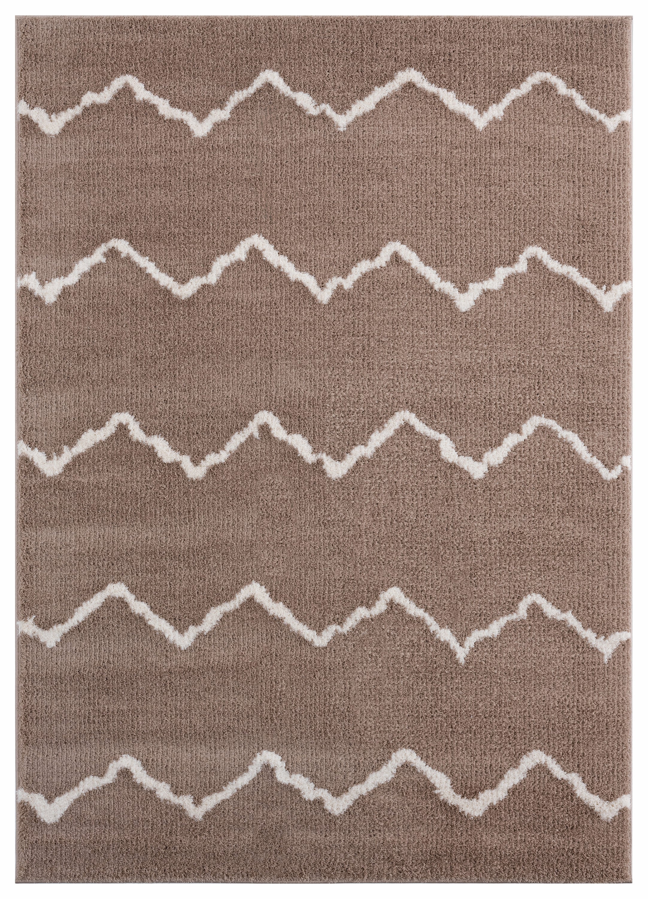 United Weavers Of America 1840 20426 359 Tranquility 3 x 5 (ft) Polyester Beige Rectangular Indoor Geometric Area rug
