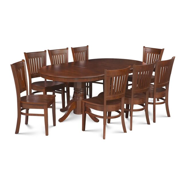 M D Furniture Somerville Espresso, Dining Room Table And Chairs Seats 8