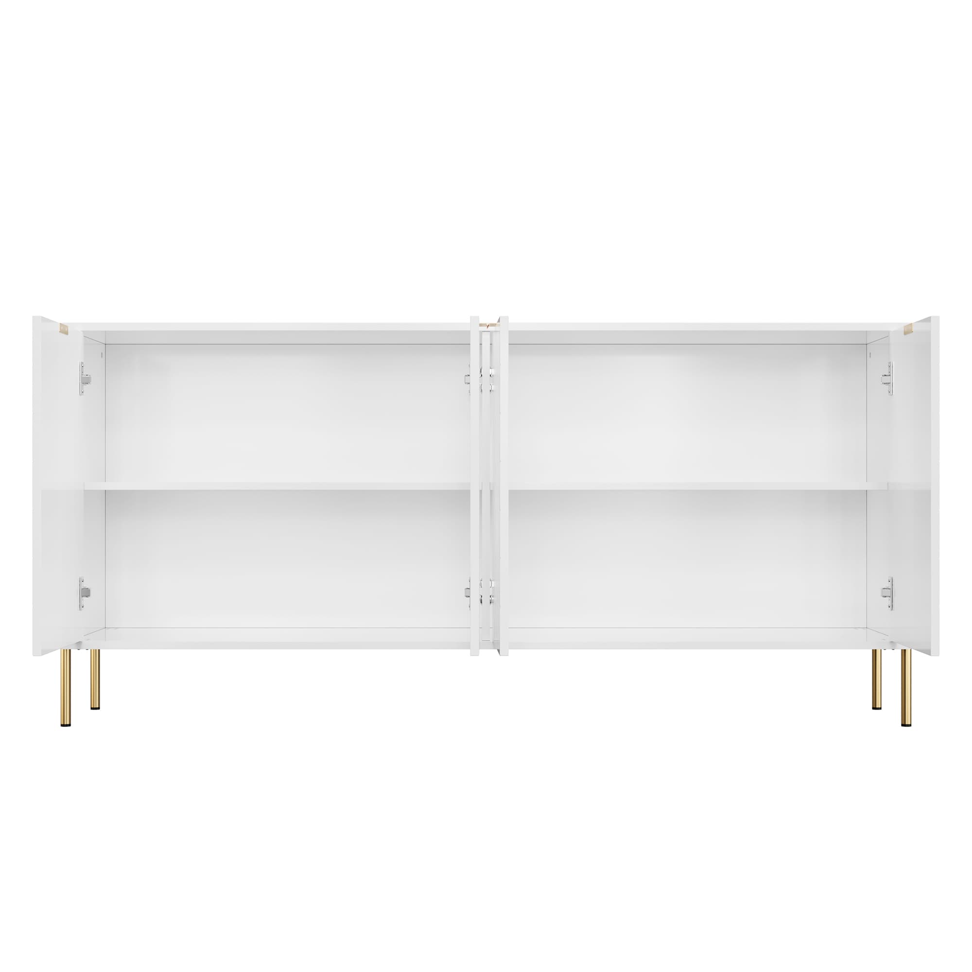 Clihome 17.72-in W x 30.12-in H Mdf White Freestanding Utility Storage Cabinet