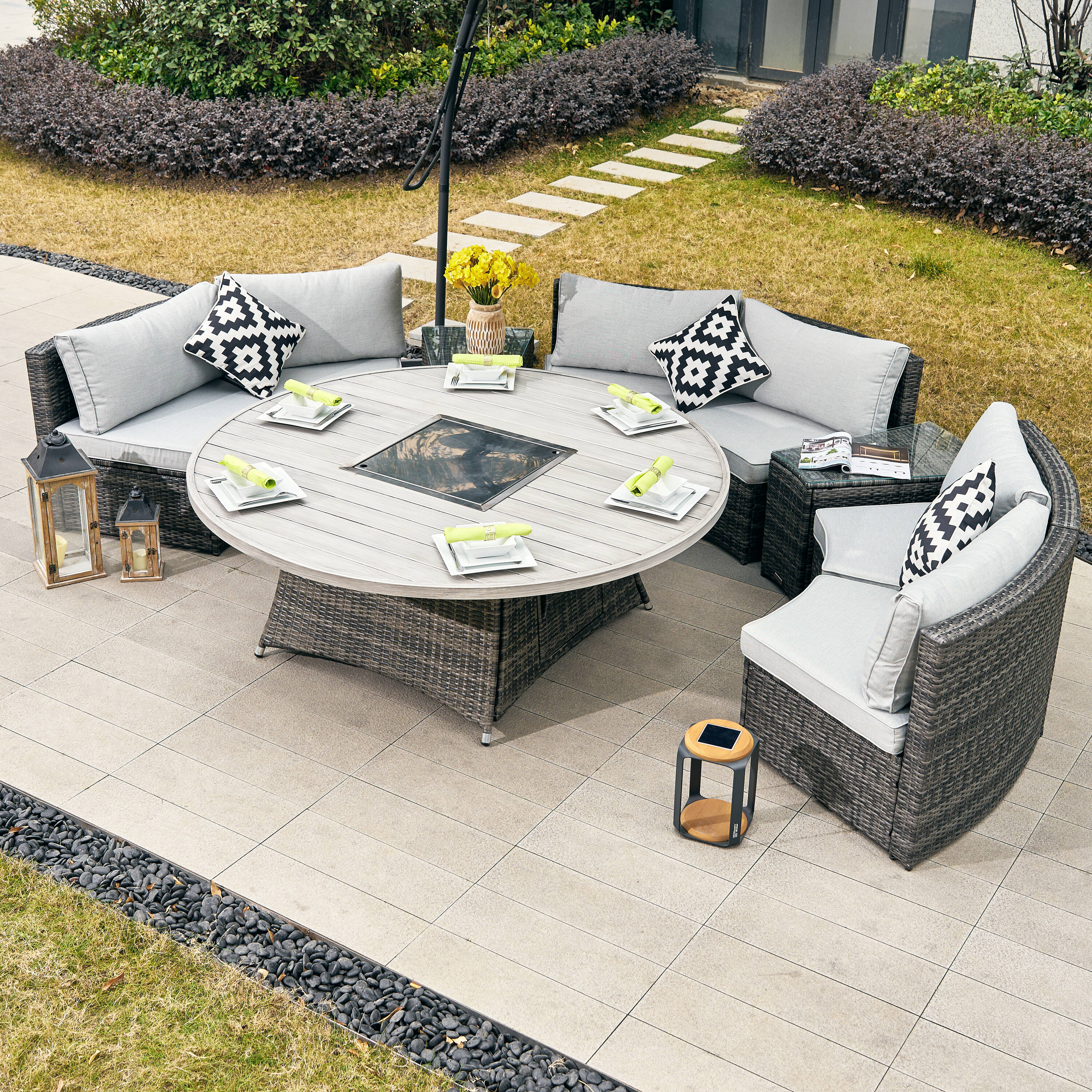 Direct Wicker DWS-1205B6S2T&08A-G Patio-Dining-Sets - View #9