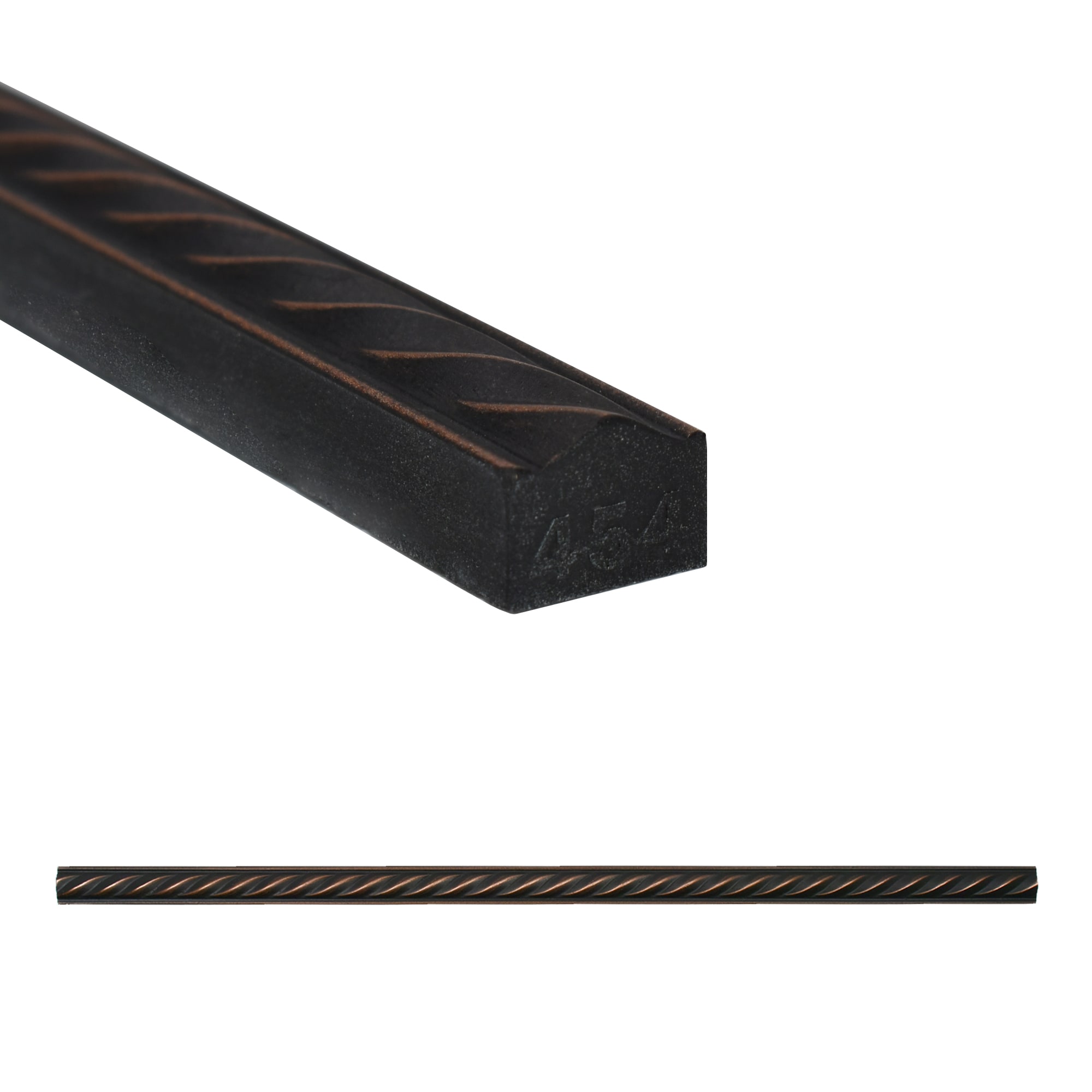 allen + roth Oil-Rubbed Bronze 1/2-in x 12-in Metal Rope Liner Tile (0. ...