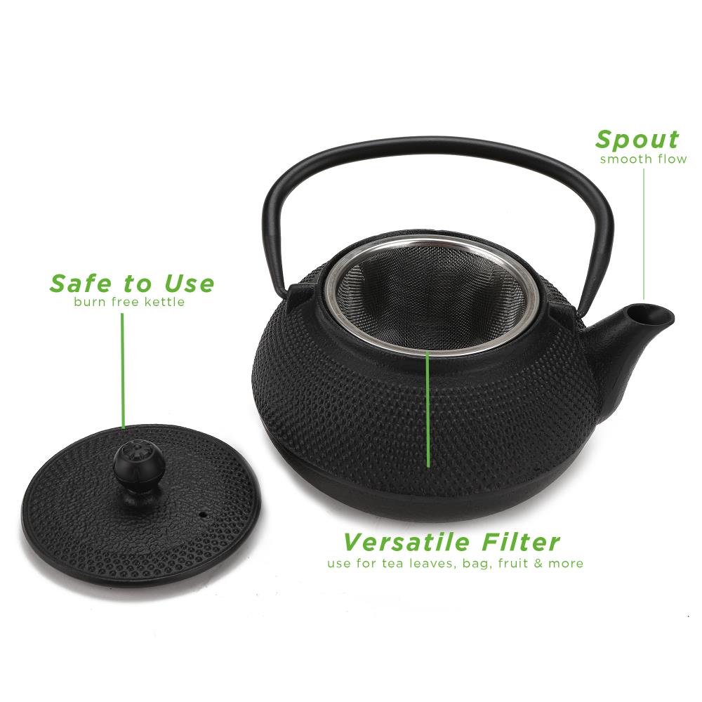 Mobestech Cast Iron Teapot Tea Brewer Stovetop Tea Kettle Teapot with  Infuser Tea Kettle Stovetop Tea Pot Teapots Travel Assocories Home Water  Kettle Anti-scald Stainless Steel - Yahoo Shopping