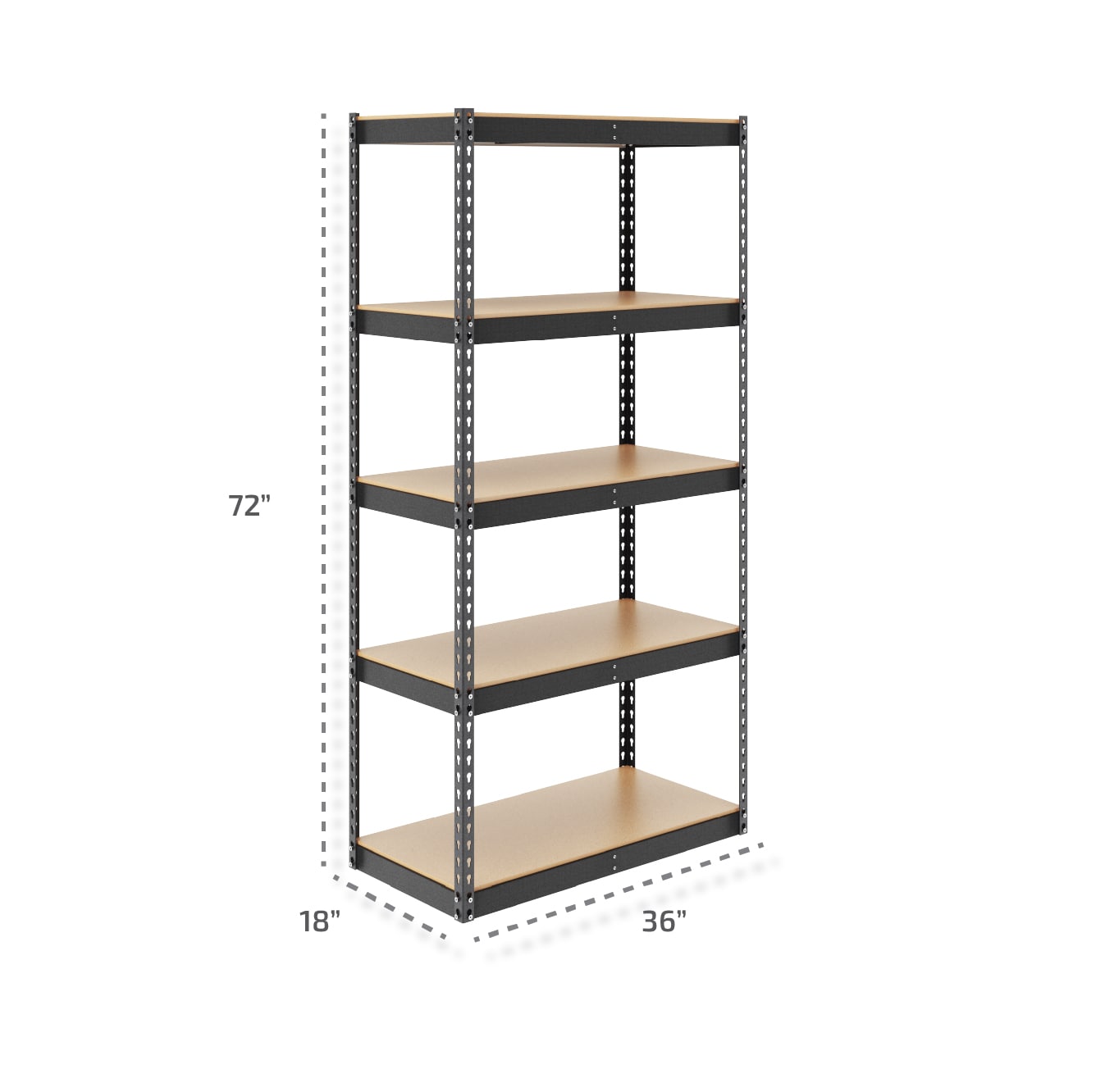 MonsterRax LDGS-361872-5TH Free-Standing-Shelving - View #7