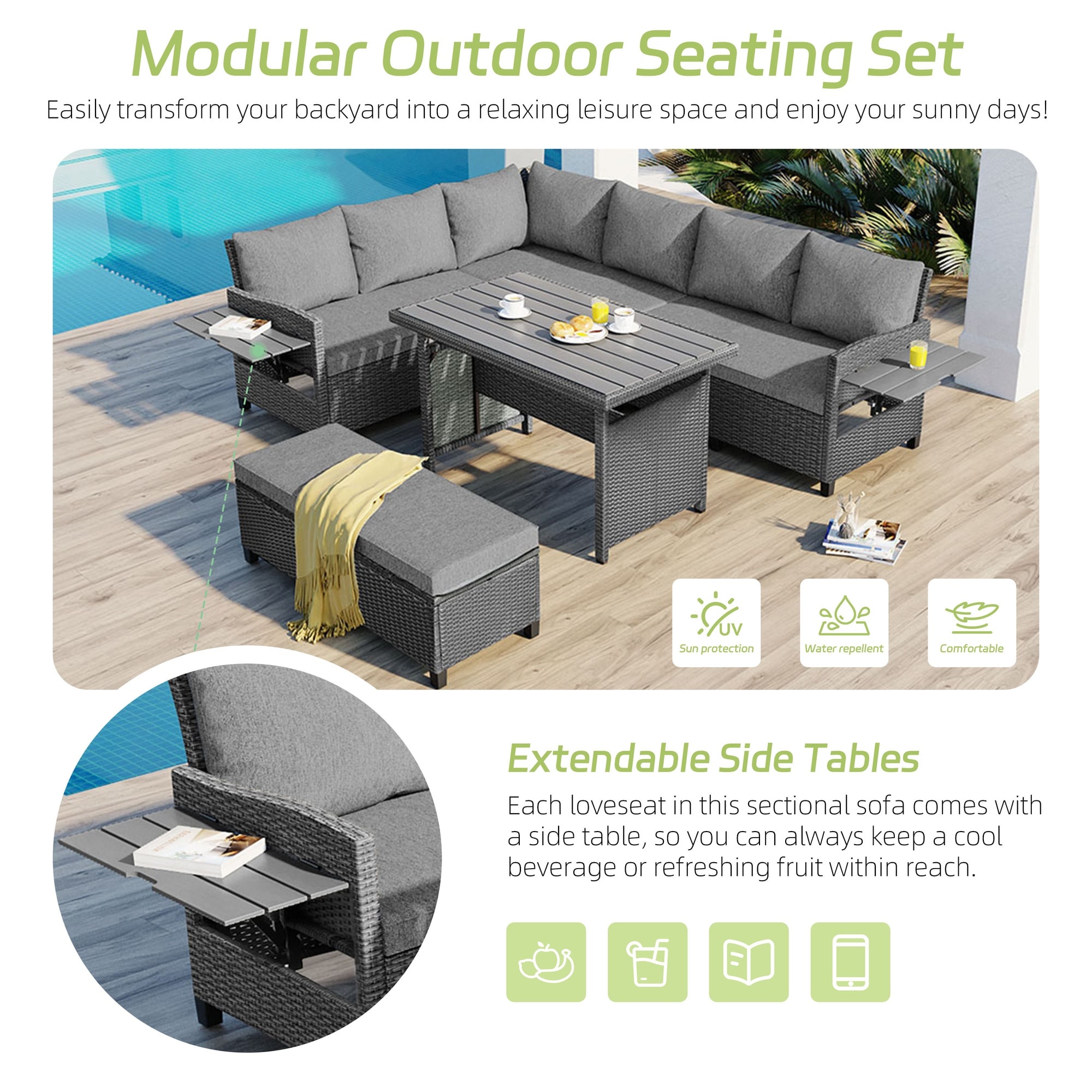 Vorene J-M3NR8T4U760P Patio-Sofas-Daybeds - View #2