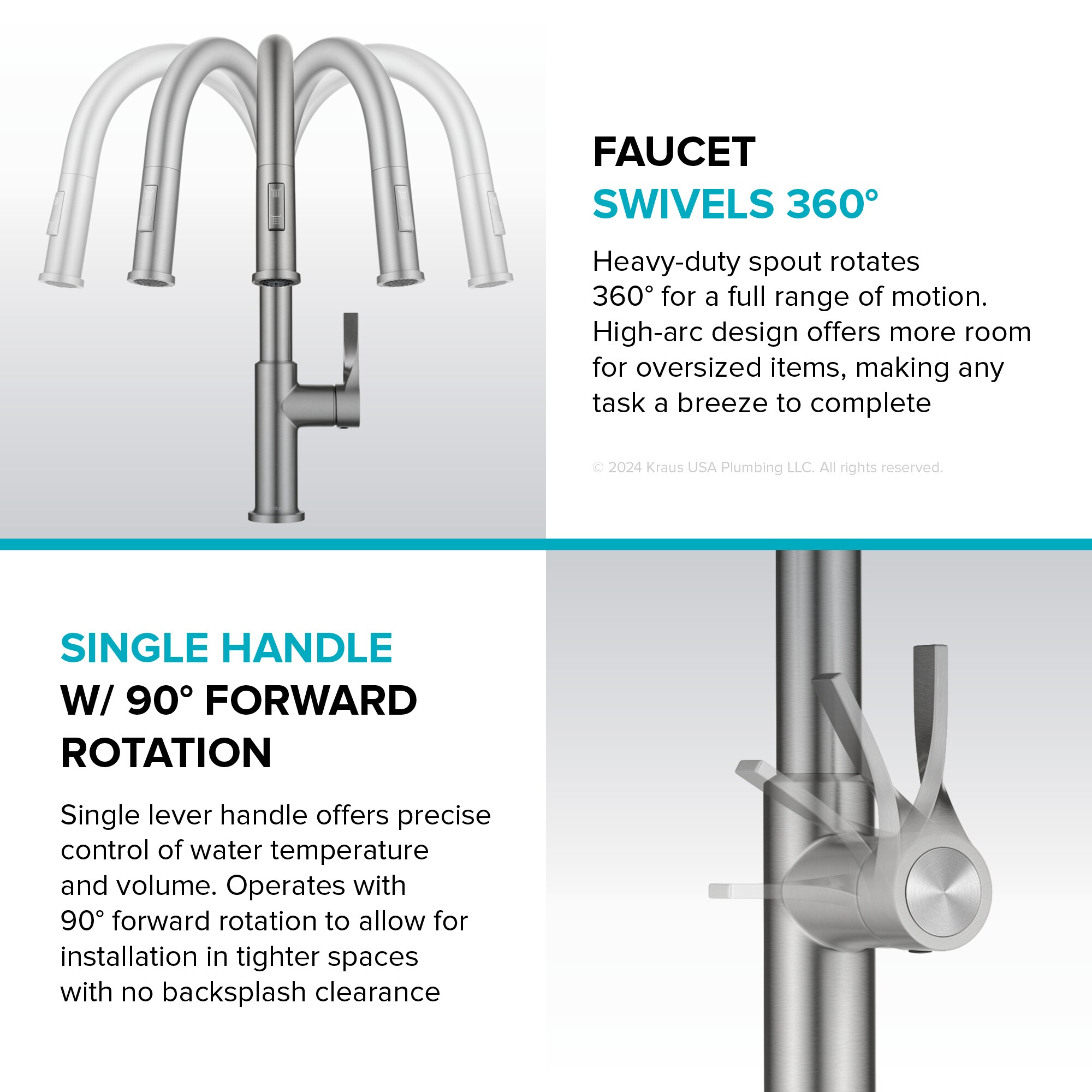 Kraus KPF-2840SFS Kitchen-Faucets - View #12