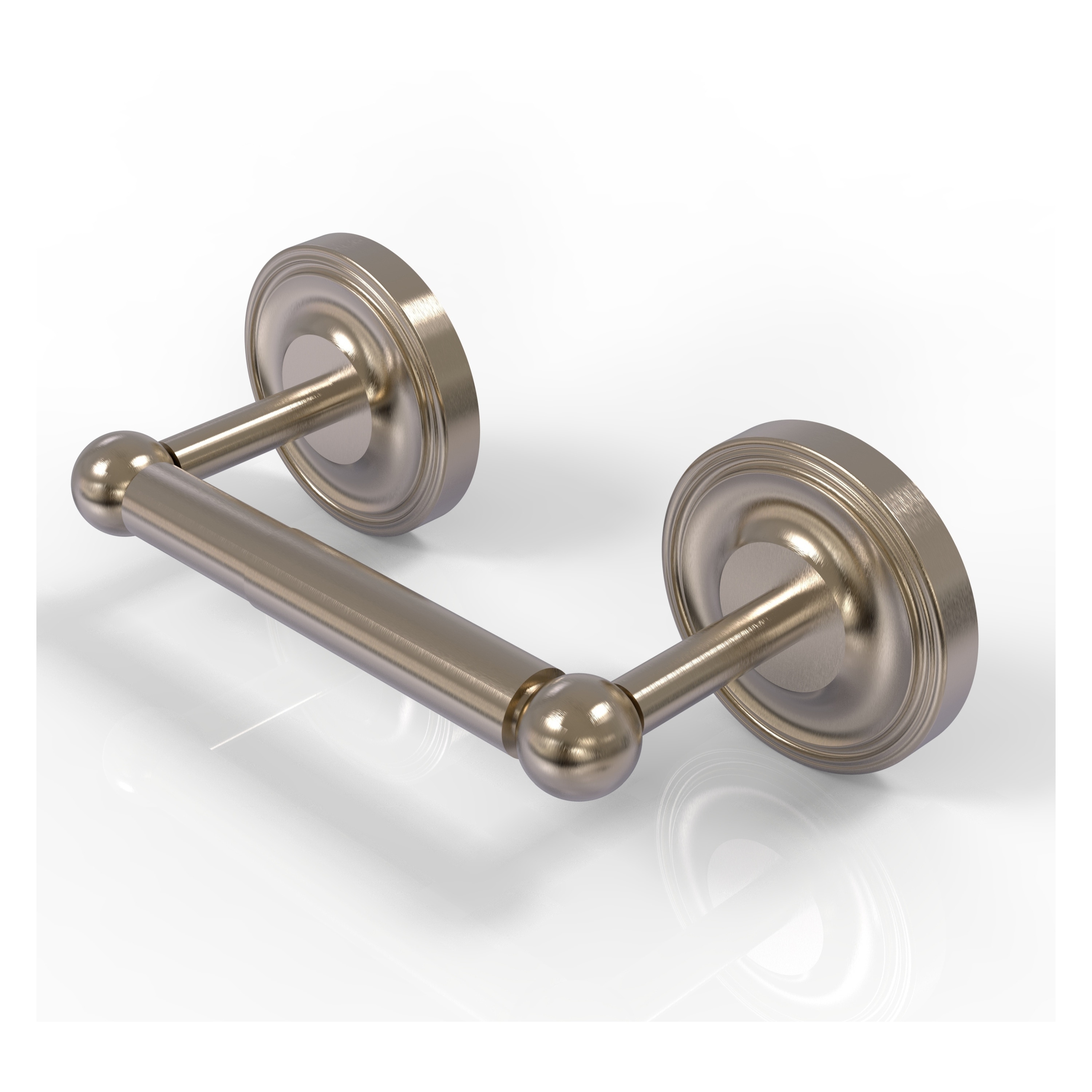 Allied Brass PR-24-PEW Prestige Regal Antique Pewter Wall mount Double post Toilet Paper Holder 1 -Rolls