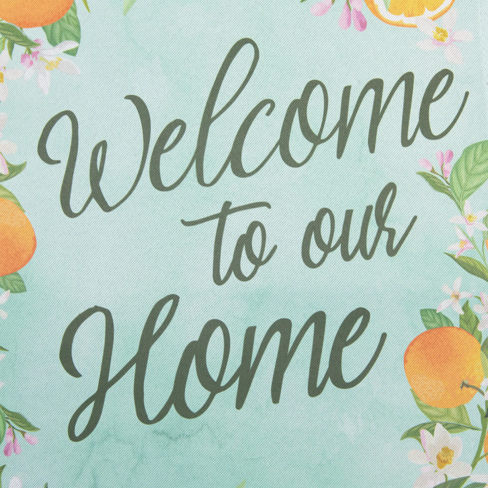 Northlight Welcome to Our Home Oranges Outdoor Garden Flag 12.5 inch x ...