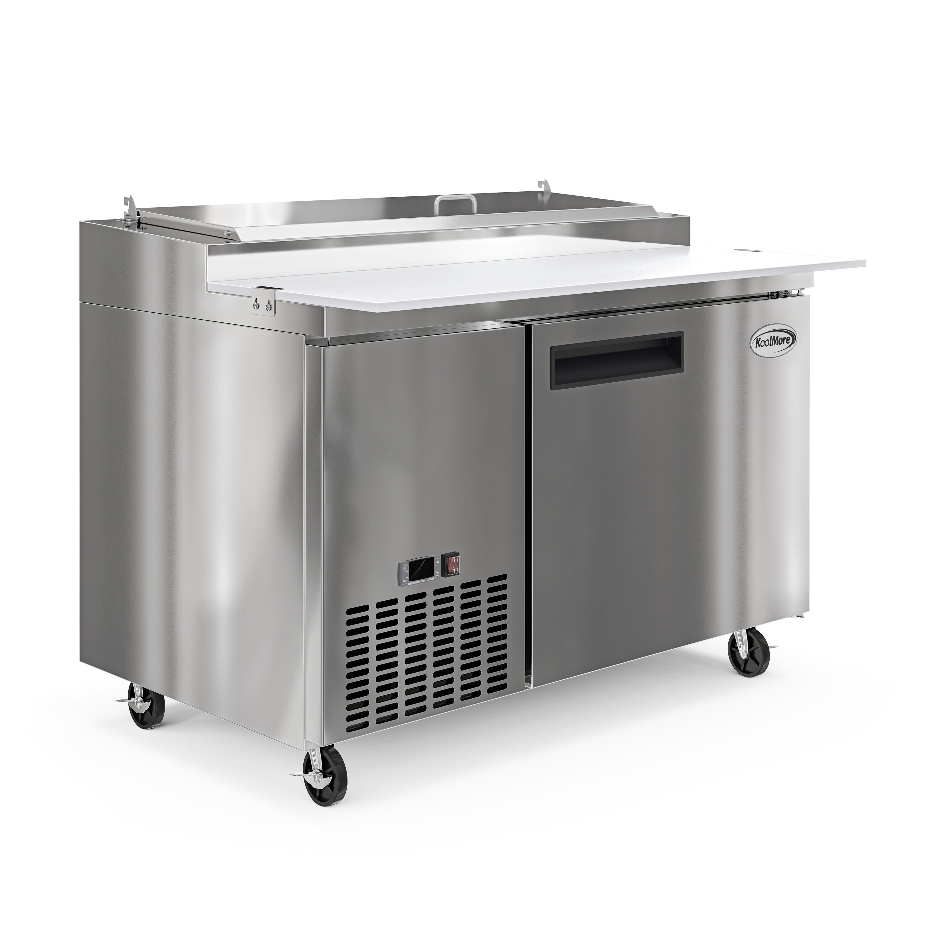 Koolmore 47 in. W 10 cu. ft. Refrigerated Food Prep Station Table