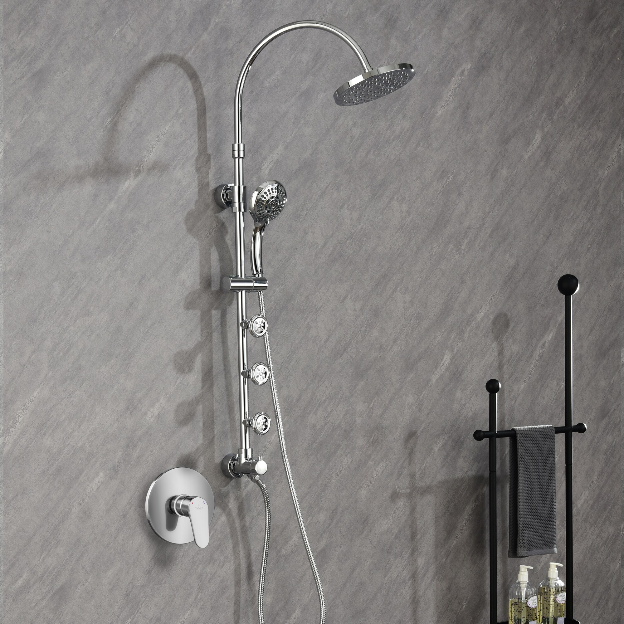 PULSE 7001-CH Showerhead-Bar-Panels - View #4