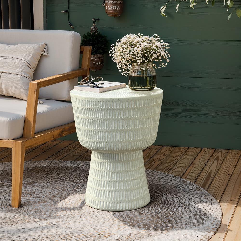 LuxenHome WHOF2165-OW End-Tables - View #2