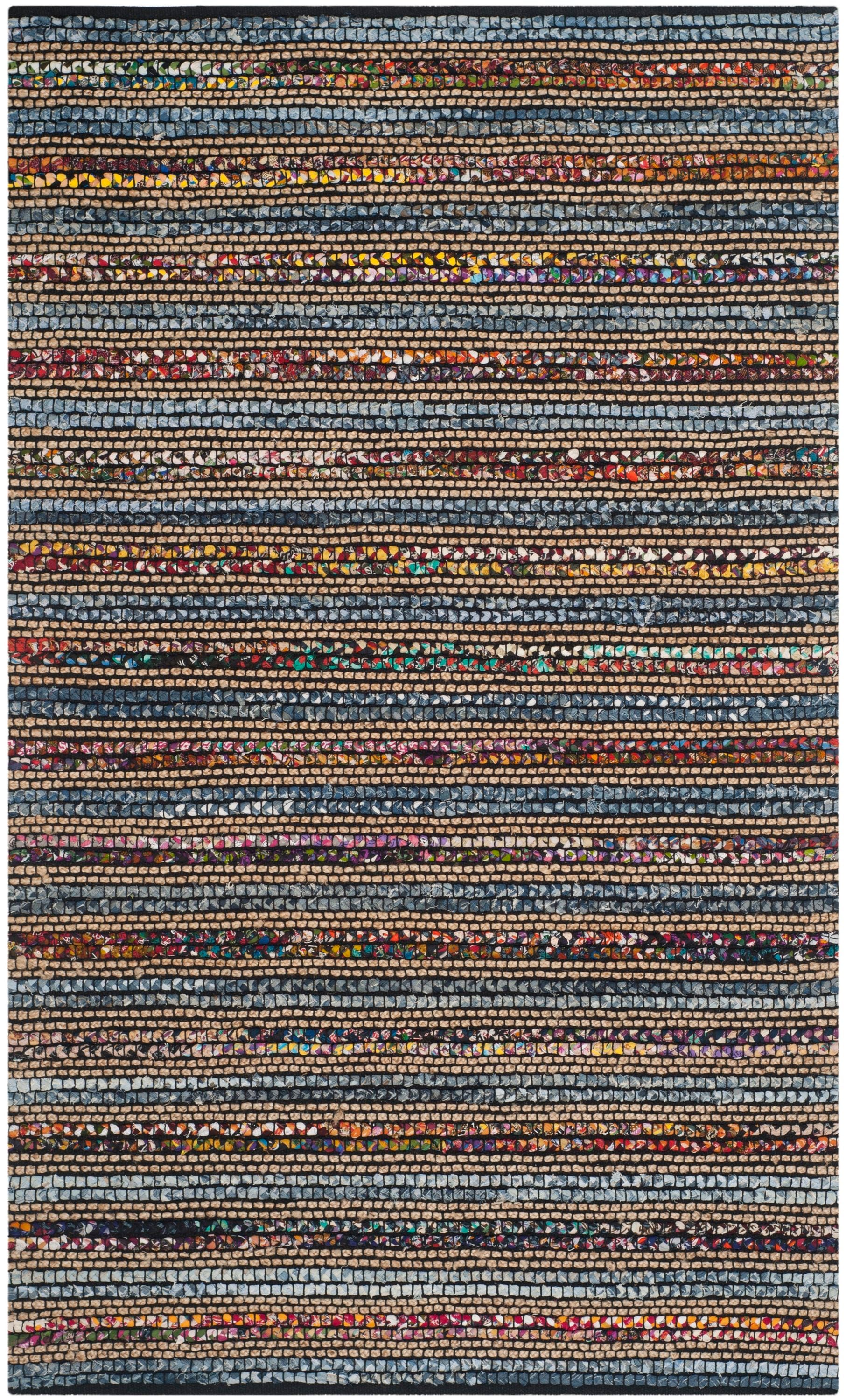 Hand-Knotted Blue Rectangular 9' x 12' Area Rug