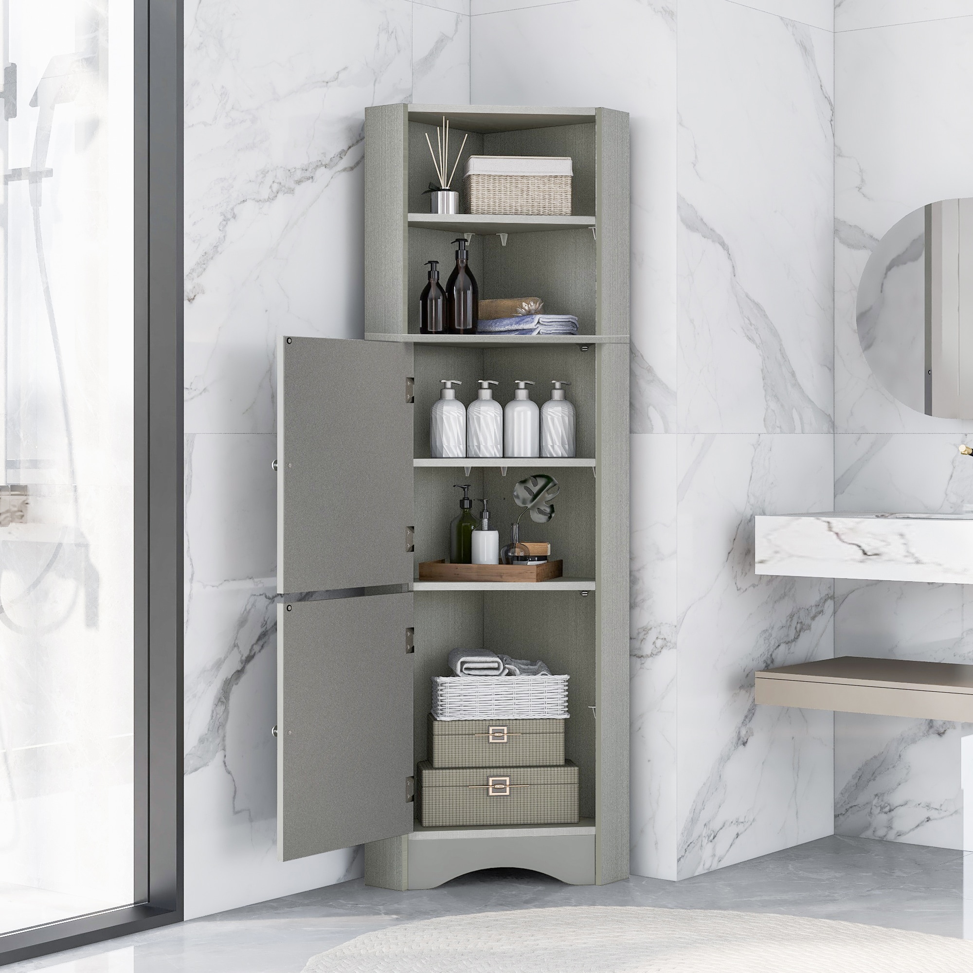 Siavonce ZX-917530 Utility-Storage-Cabinets - View #2